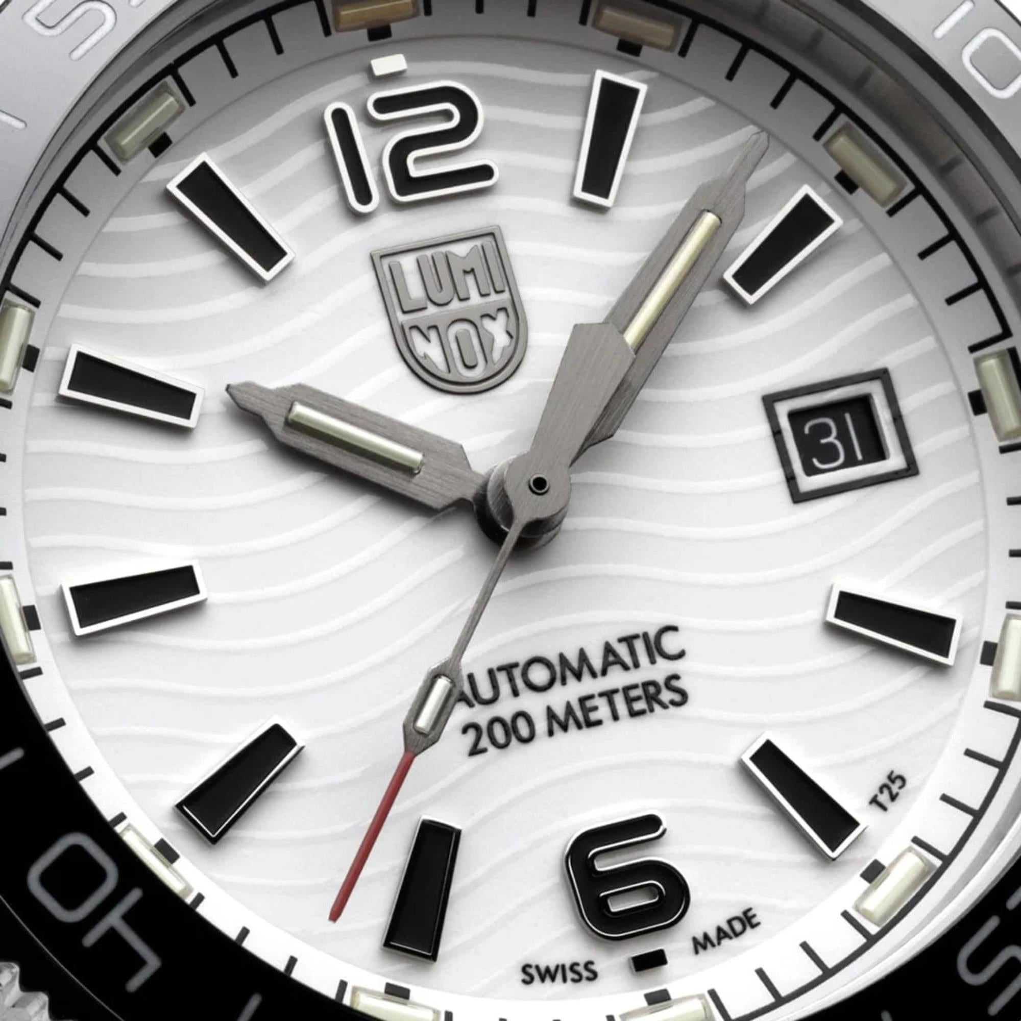 Luminox Pacific Diver 42mm Midnight Mariner White Dial Rubber Mens Automatic Watch XS.3101.H