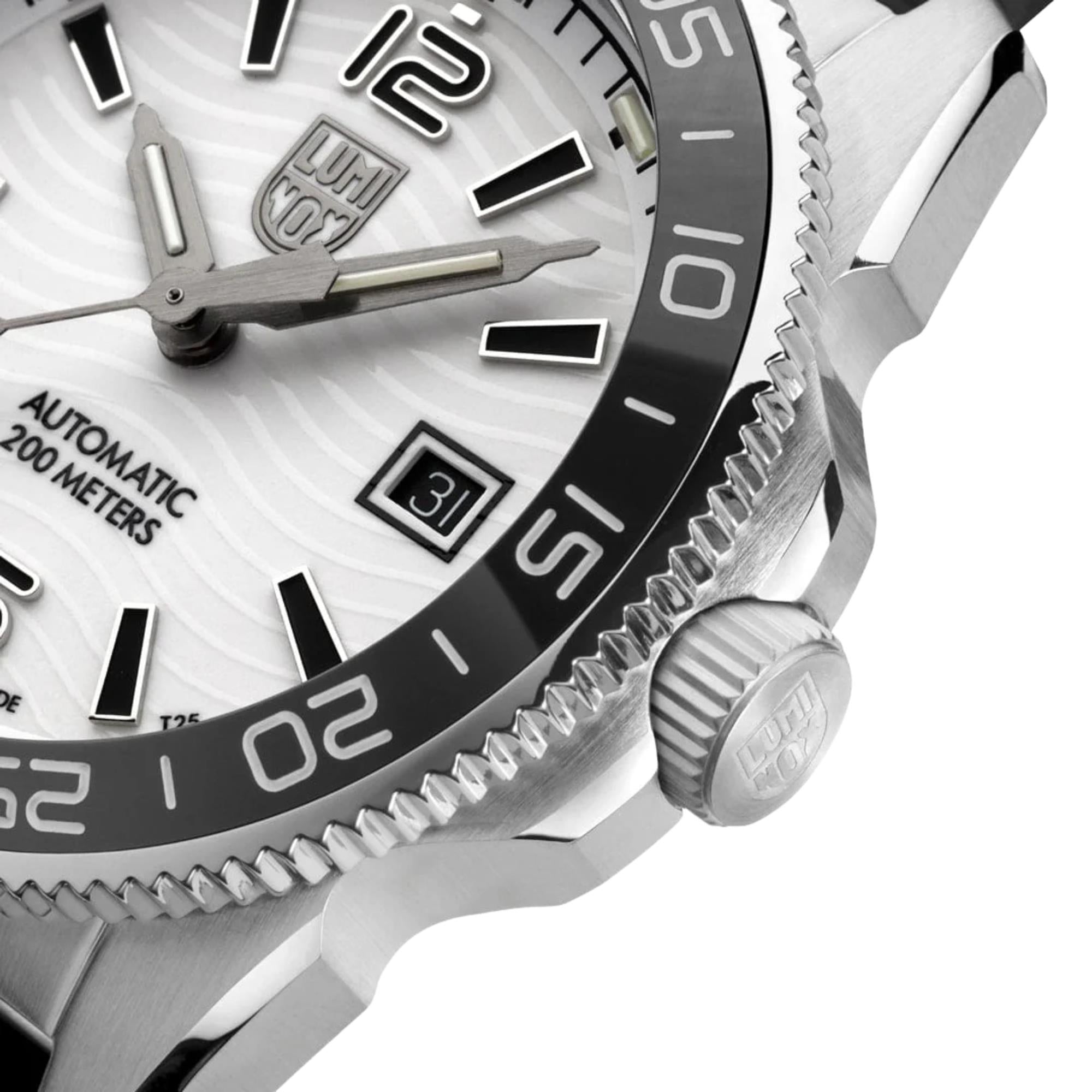 Luminox Pacific Diver 42mm Midnight Mariner White Dial Rubber Mens Automatic Watch XS.3101.H