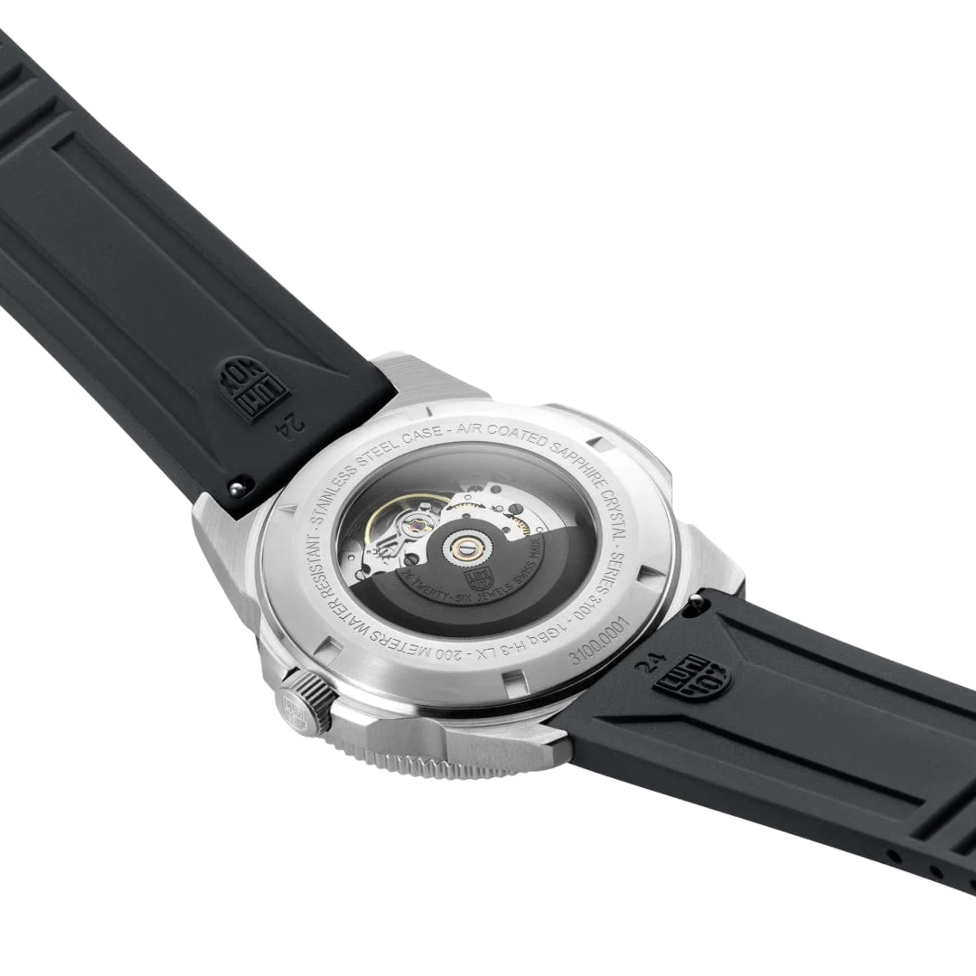 Luminox Pacific Diver 42mm Midnight Mariner White Dial Rubber Mens Automatic Watch XS.3101.H