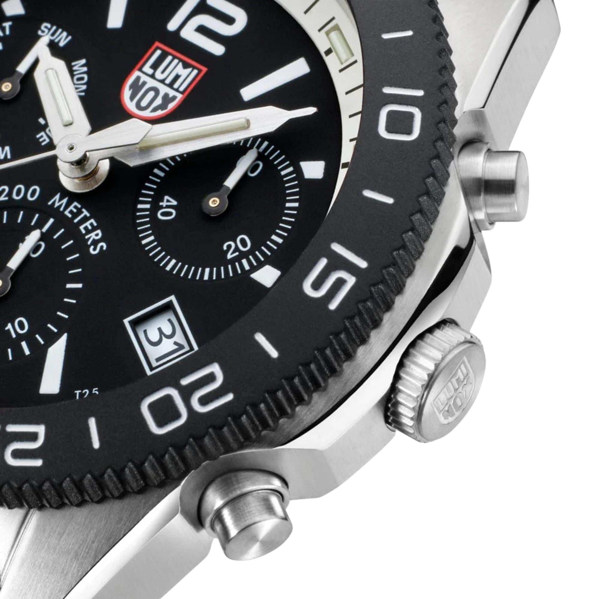 Luminox Pacific Diver 44mm Chronograph Black Dial Rubber Mens Quartz Watch XS.3141