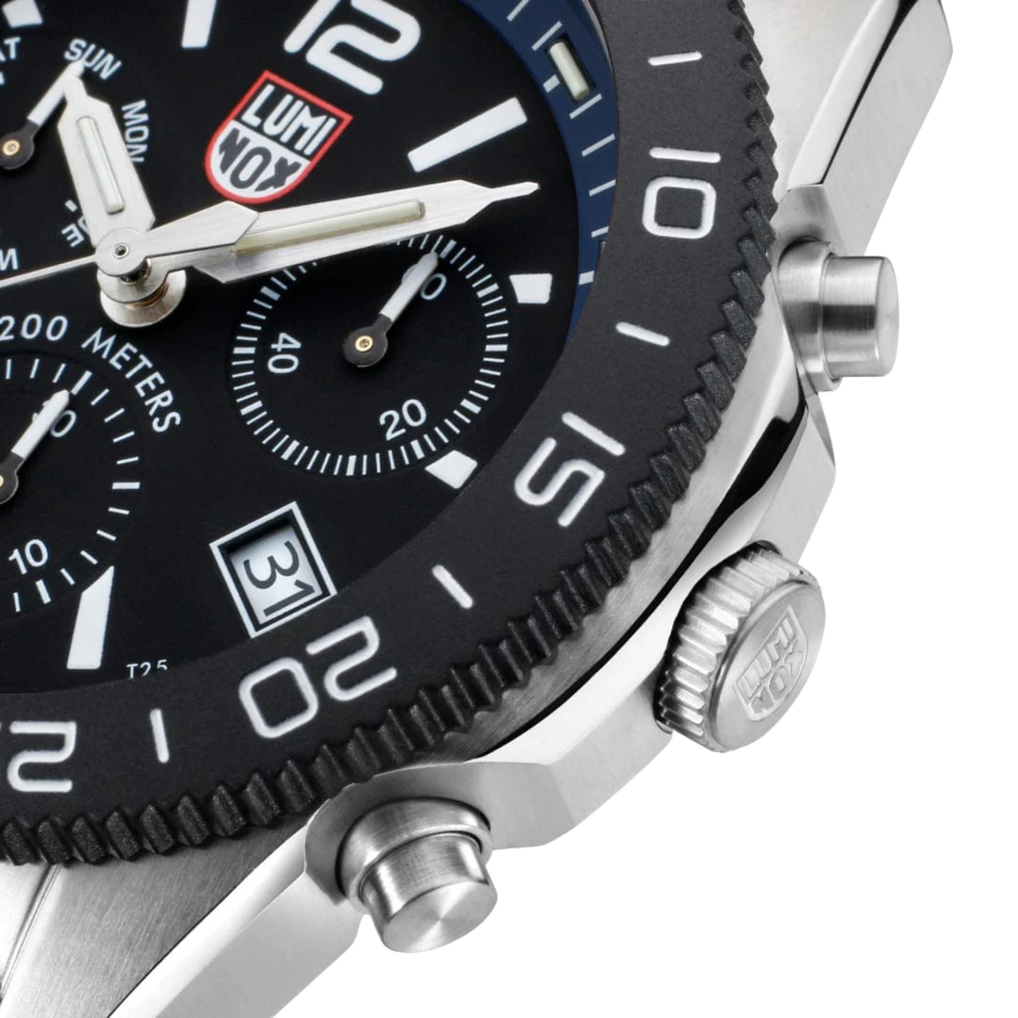 Luminox Pacific Diver 44mm Chronograph Black Dial Steel Mens Quartz Watch XS.3143.M