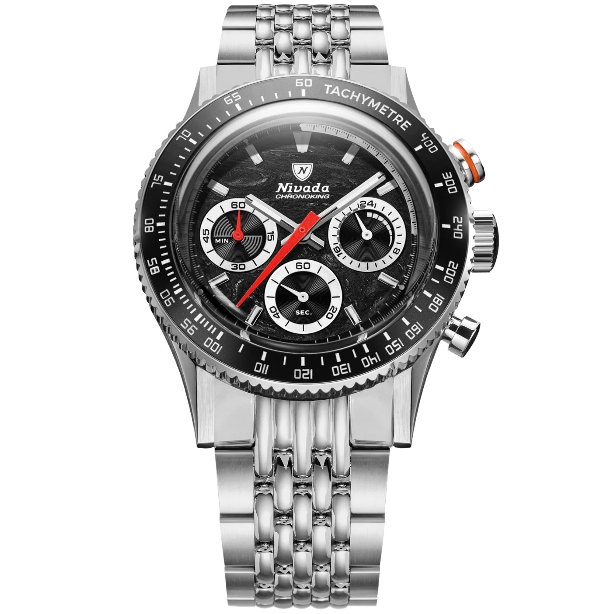 Nivada Grenchen Chronoking 38mm Black Dial Mens Watch 87048Q04 Nivada Grenchen Chronoking 38mm Black Dial Mens Watch 87048Q04