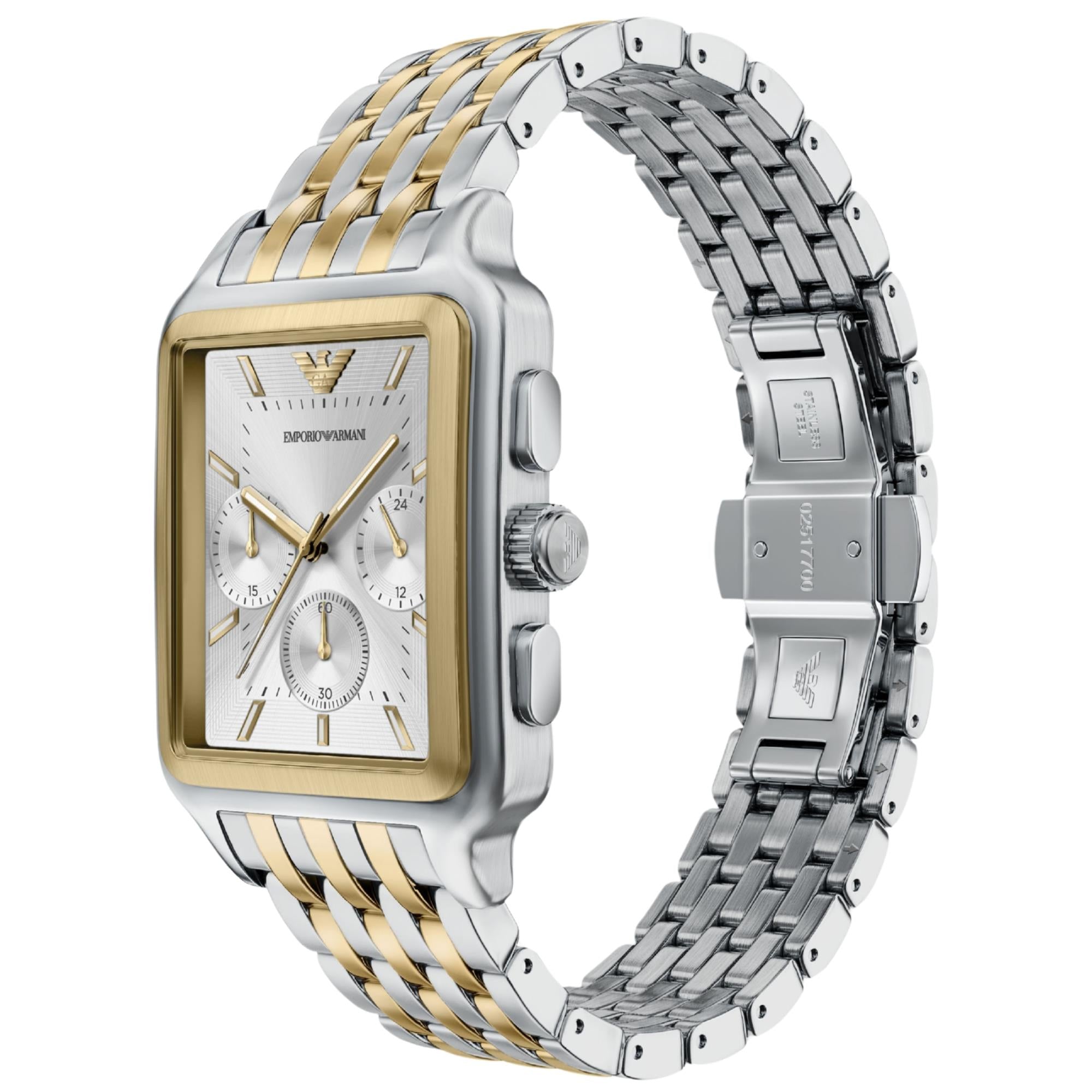 Emporio Armani Diego AR11752 side profile and clasp view