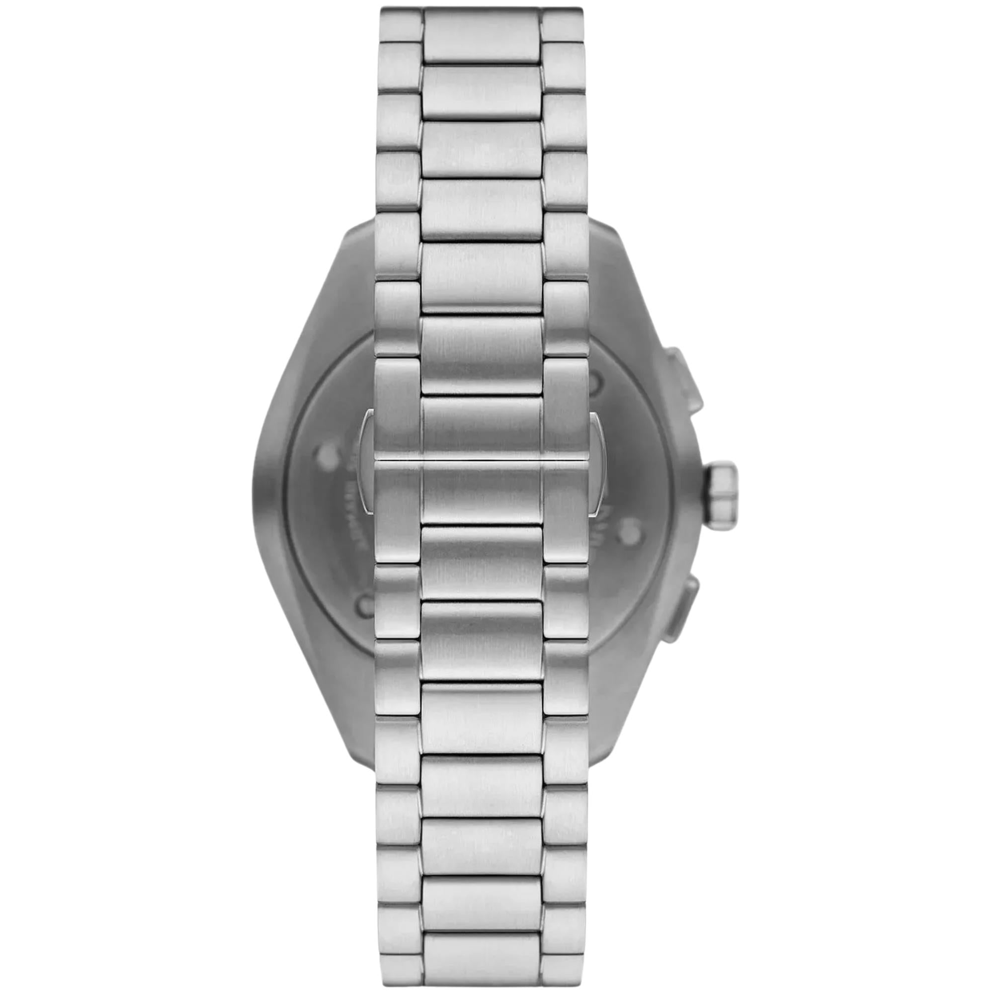 Emporio Armani Claudio AR11541 stainless steel bracelet and case back view