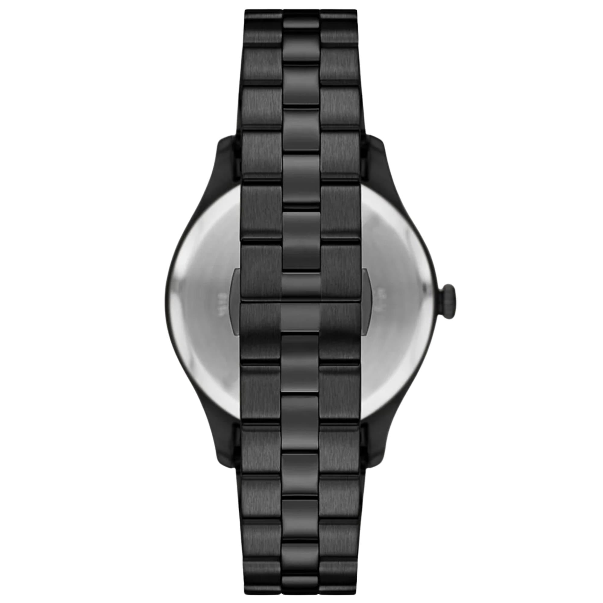 Emporio Armani Dario 41mm Black Dial Steel Mens Quartz Watch AR11736