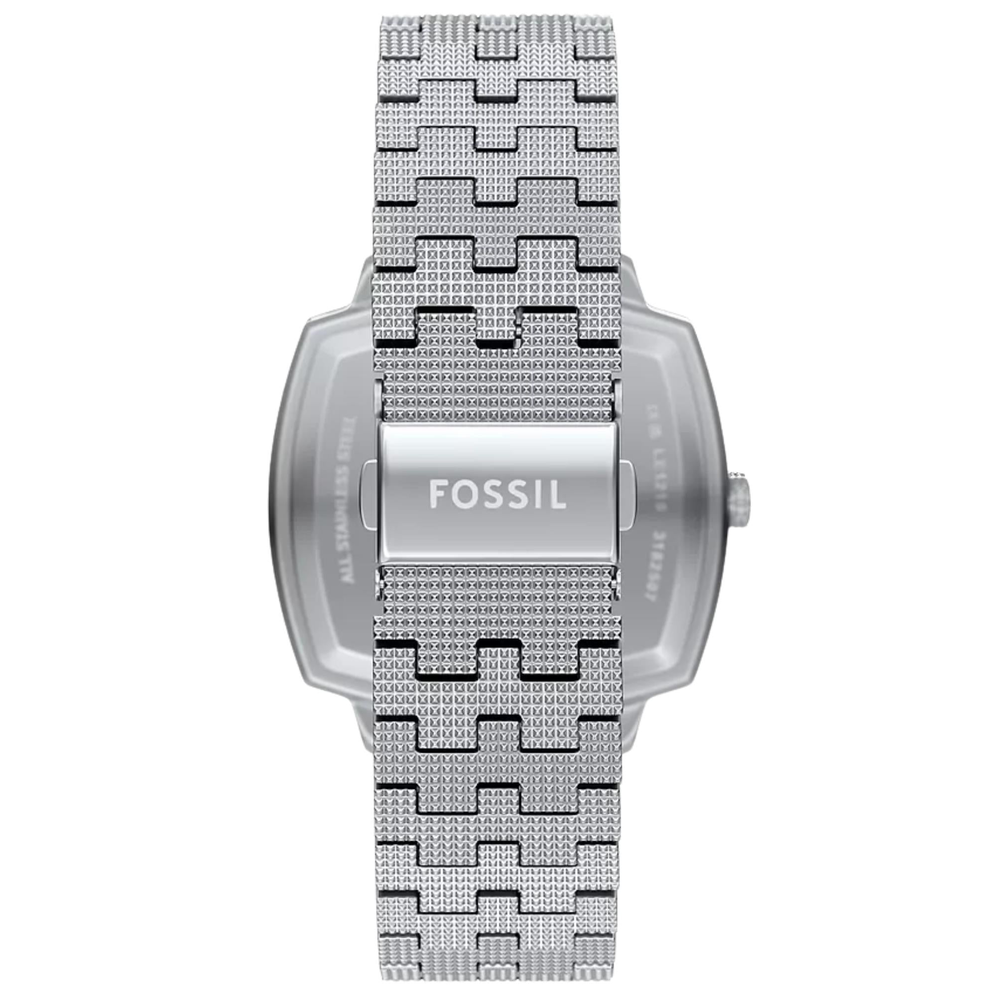 Fossil Machine x Nick Jonas 37mm Blue Dial Steel Quartz Watch LE1216