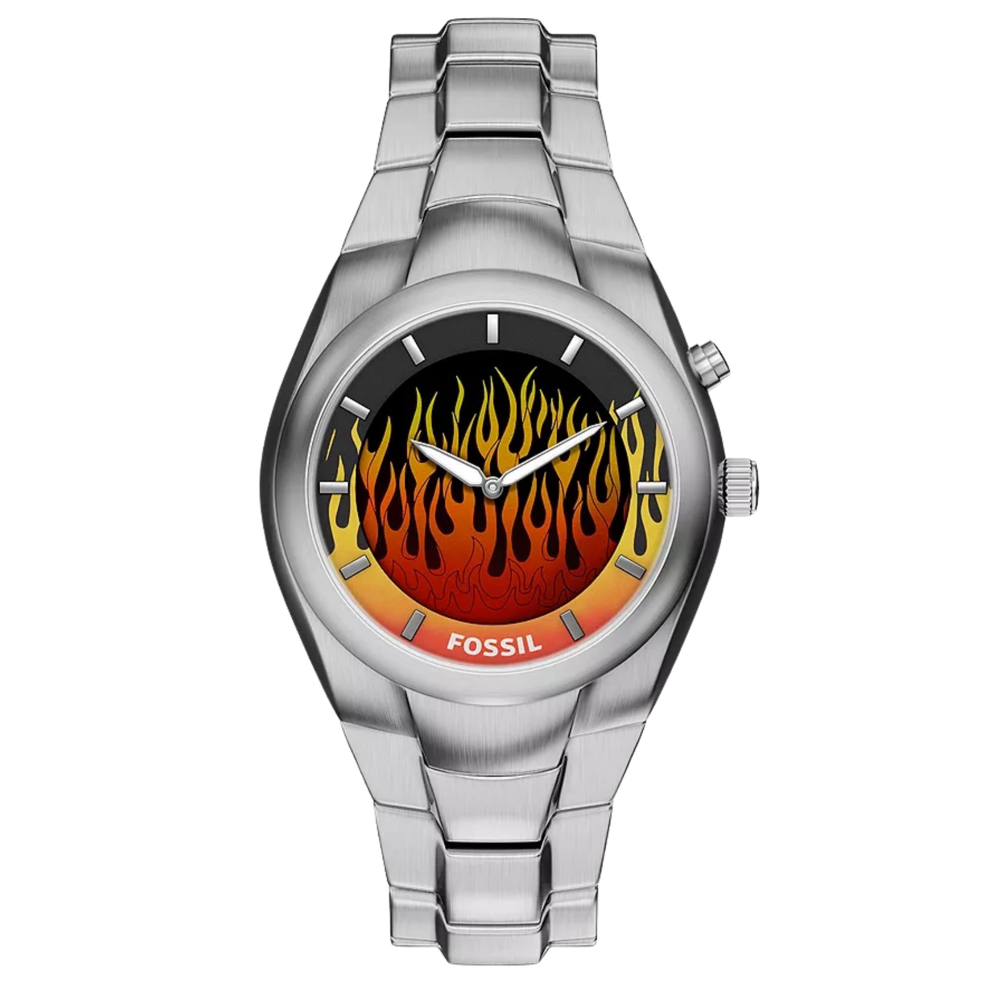 Fossil Y2K Big Tic 40mm Limited Edition Digital Steel Quartz Watch LE1230