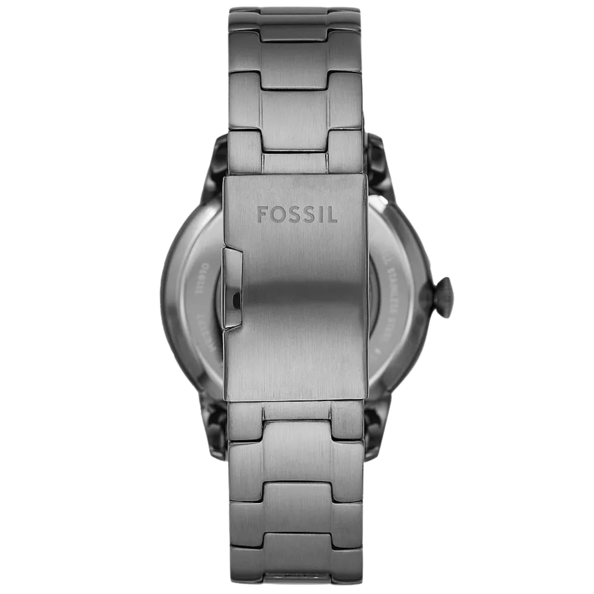 Fossil Townsman 44mm Skeleton Black Dial Steel Mens Automatic Watch ME3172