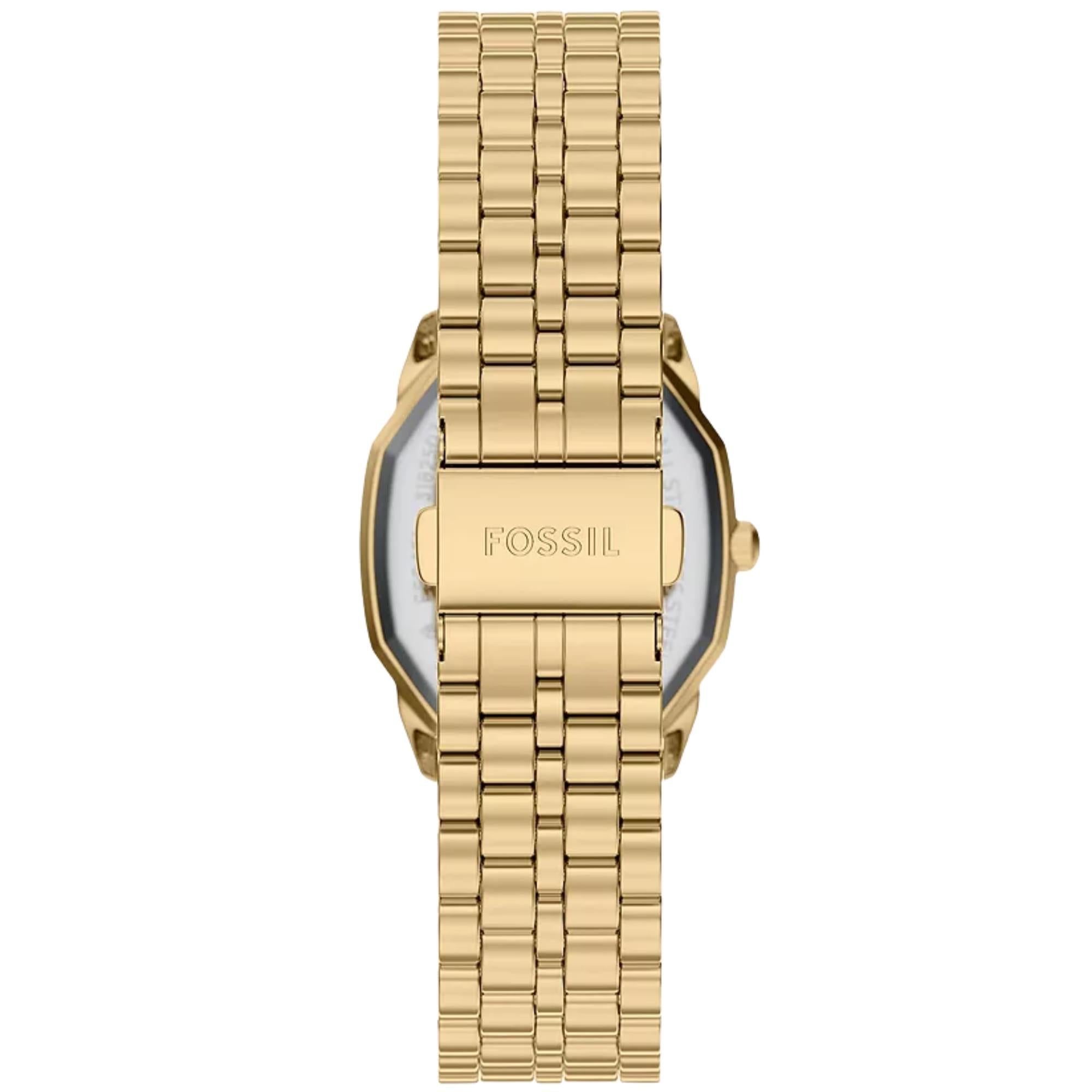 Fossil Harlow 27mm Green Dial Steel Ladies Quartz Watch ES5451