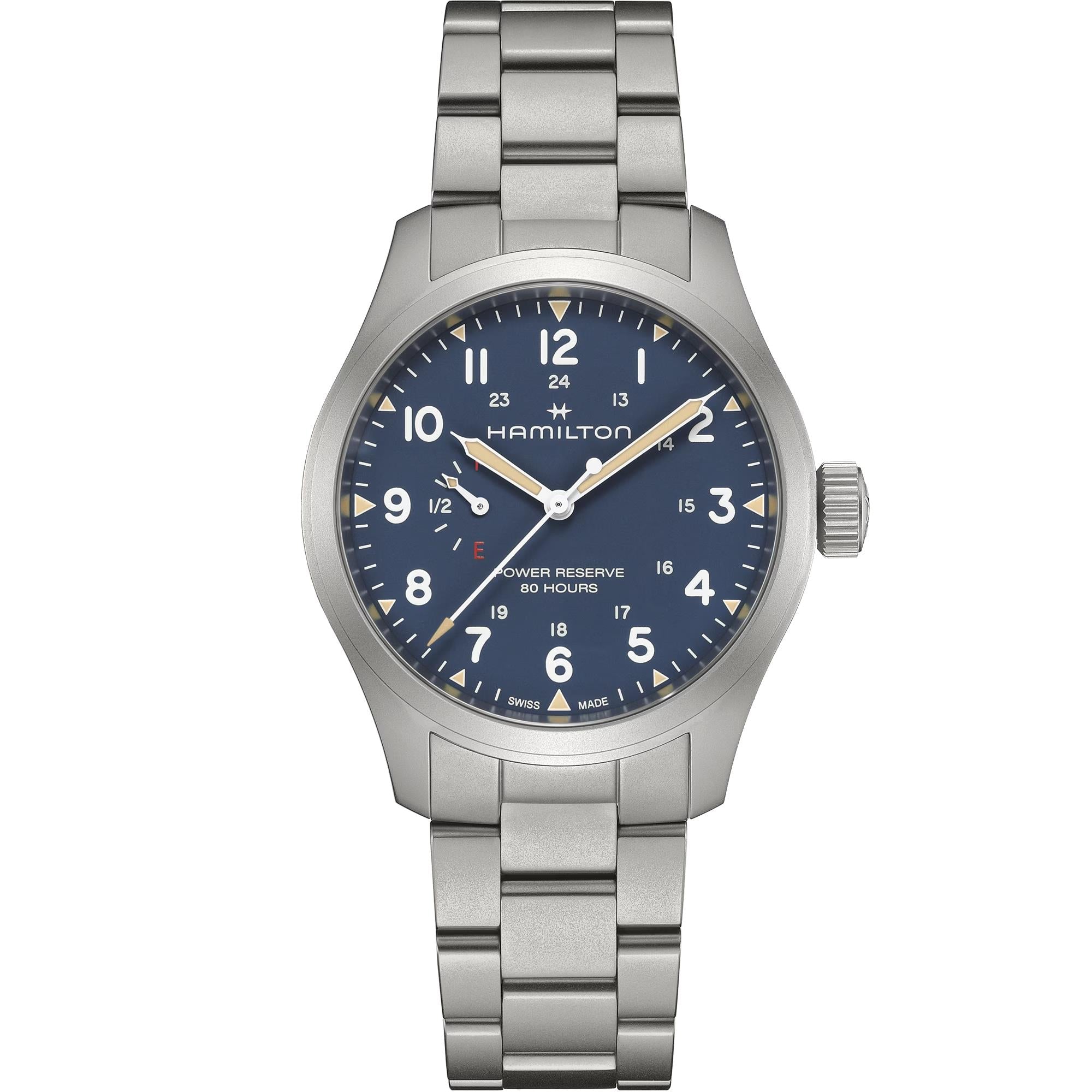 Hamilton Khaki Field 40mm Blue Dial Steel Mens Watch H69509140