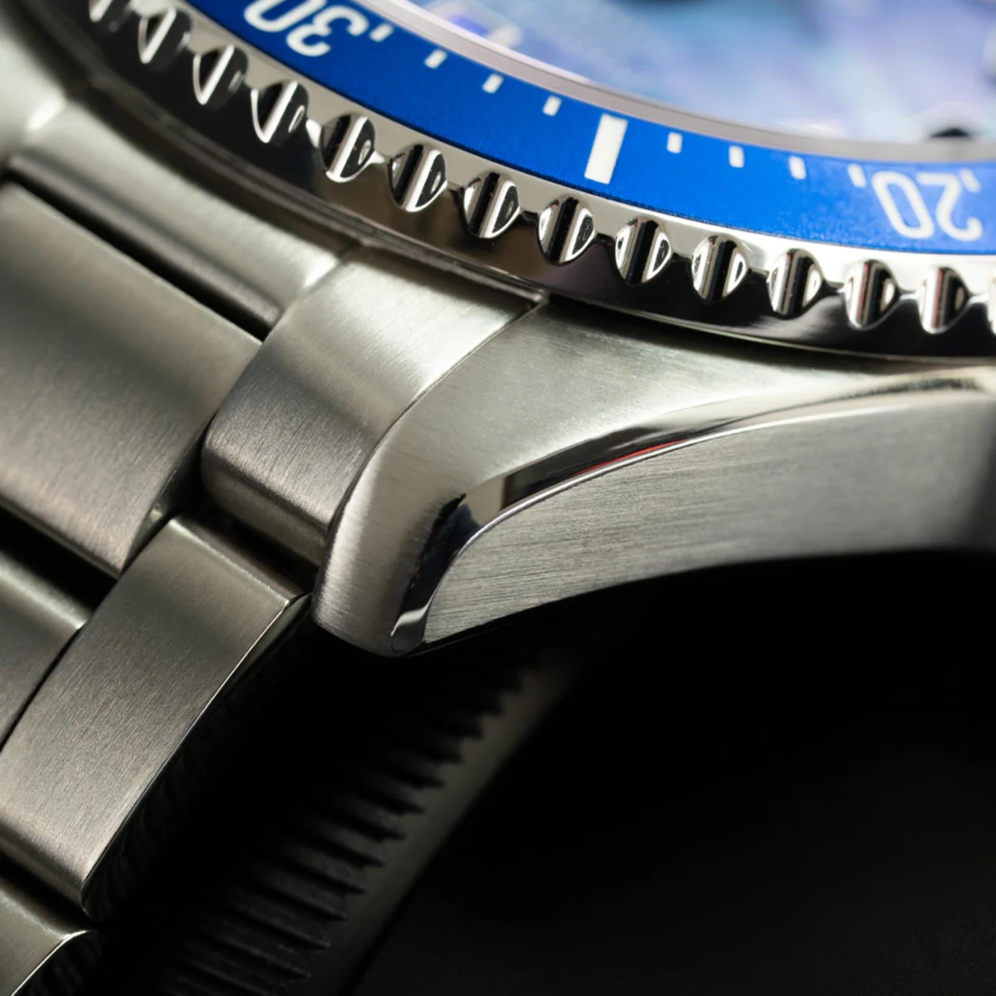 Out of Order Casanova 38mm Giudecca Blue Mother of Pearl Steel Mens Automatic Watch OOO.001-38.BL