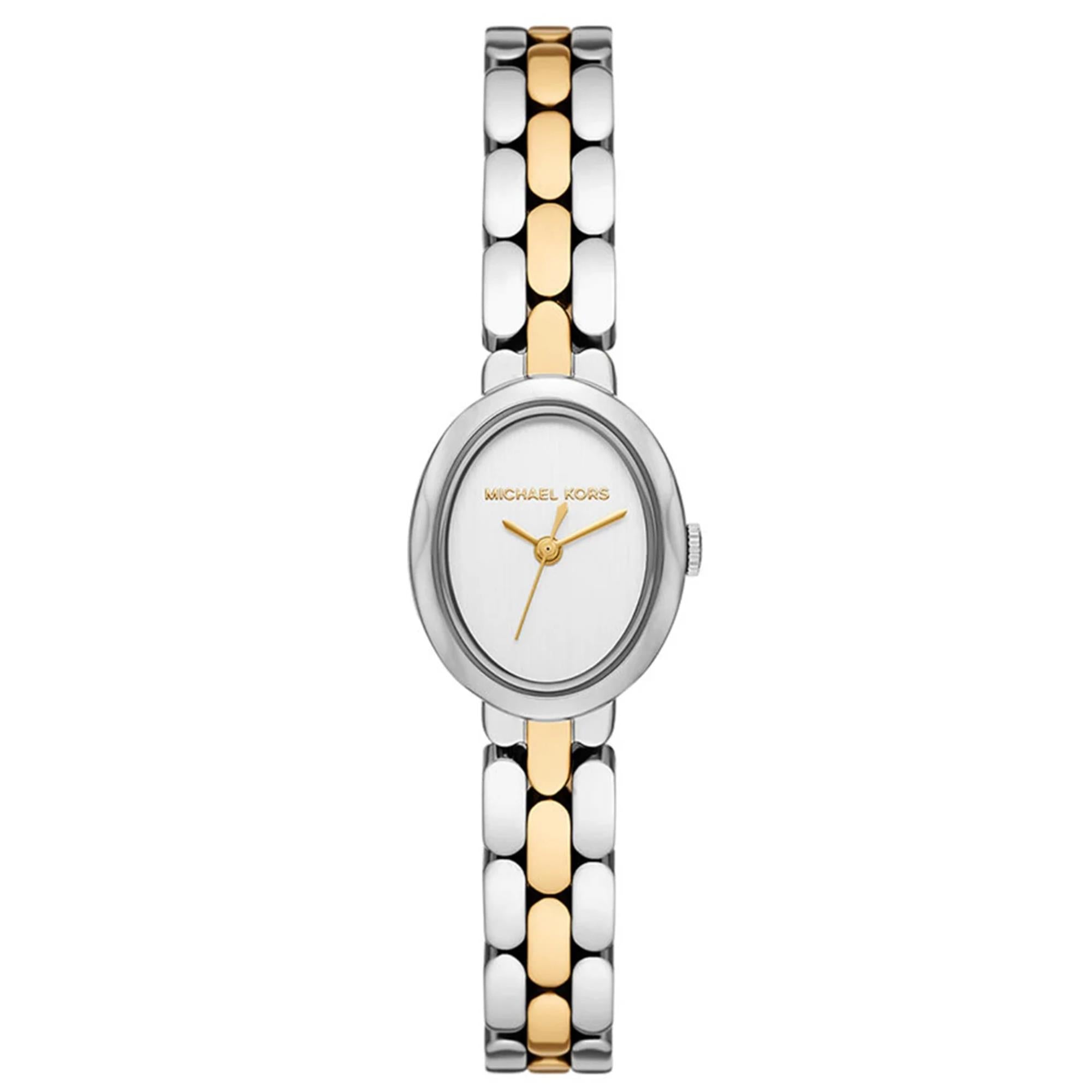 Michael Kors Maude 20.5mm White Dial Steel Ladies Quartz Watch MK4956