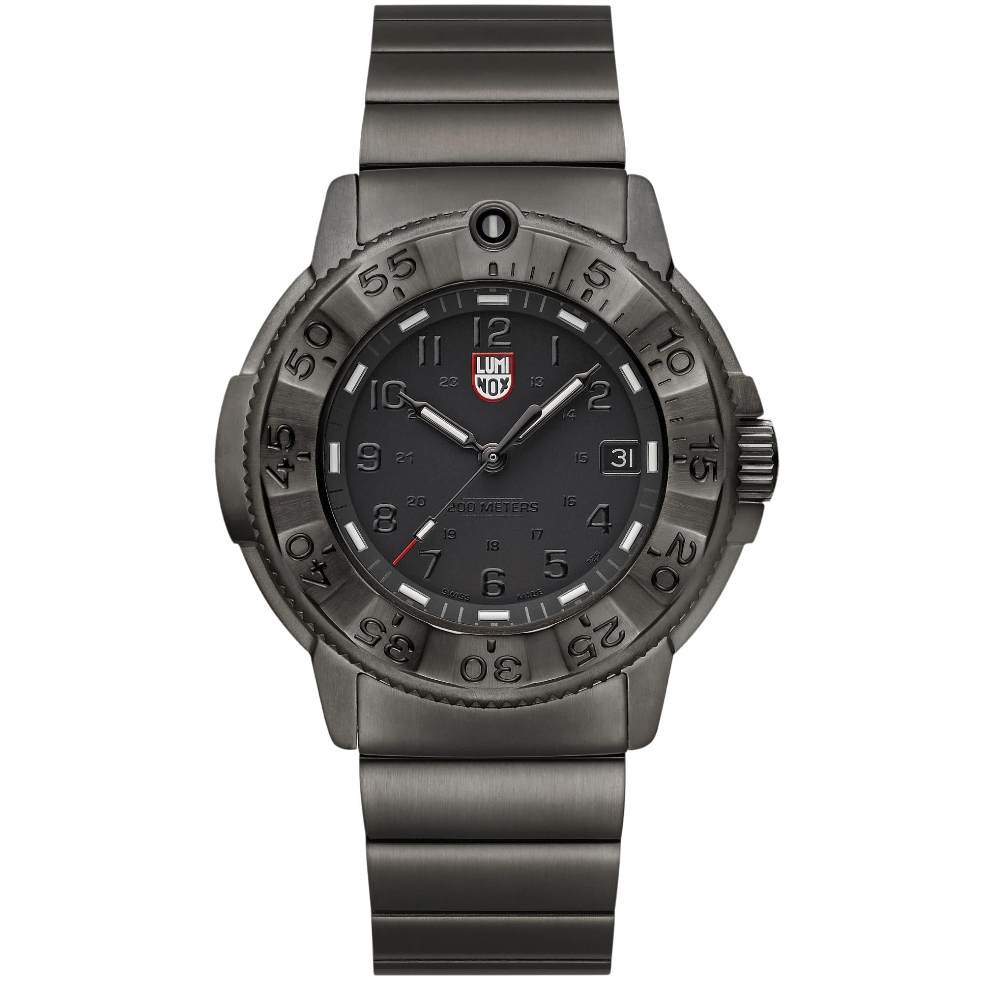 Luminox Navy Seal Foundation 43mm Black Dial Steel Mens Quartz Watch XS.3228.NSF