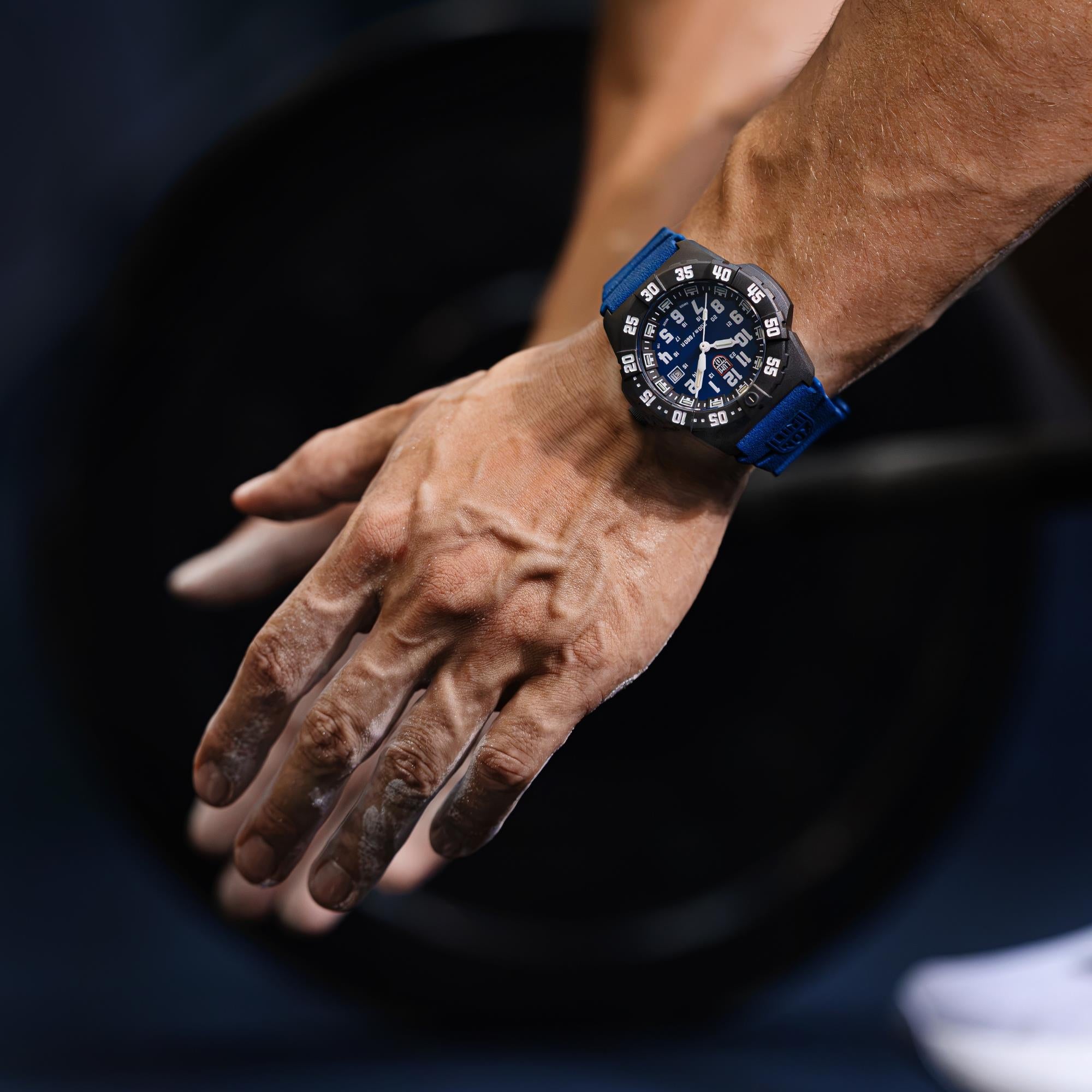 Luminox Navy SEAL 3550 Series 44mm Blue Dial Rubber Mens Quartz Watch XS.3553