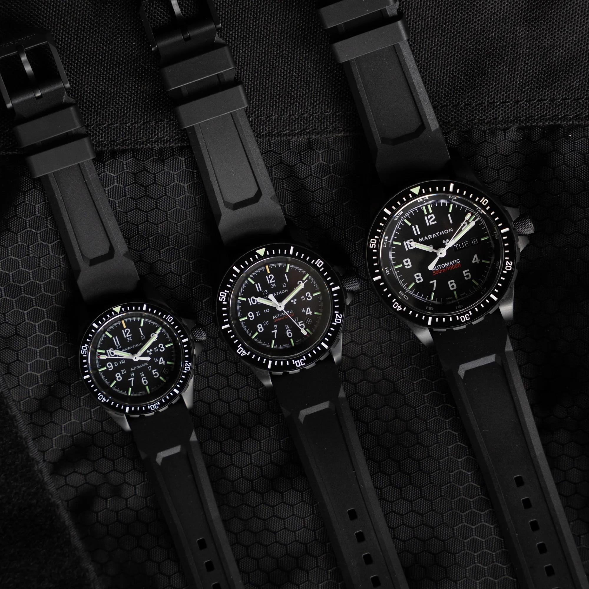 Marathon GSAR Anthracite 41mm Black Dial Rubber Mens Automatic Watch WW194006BK-0030