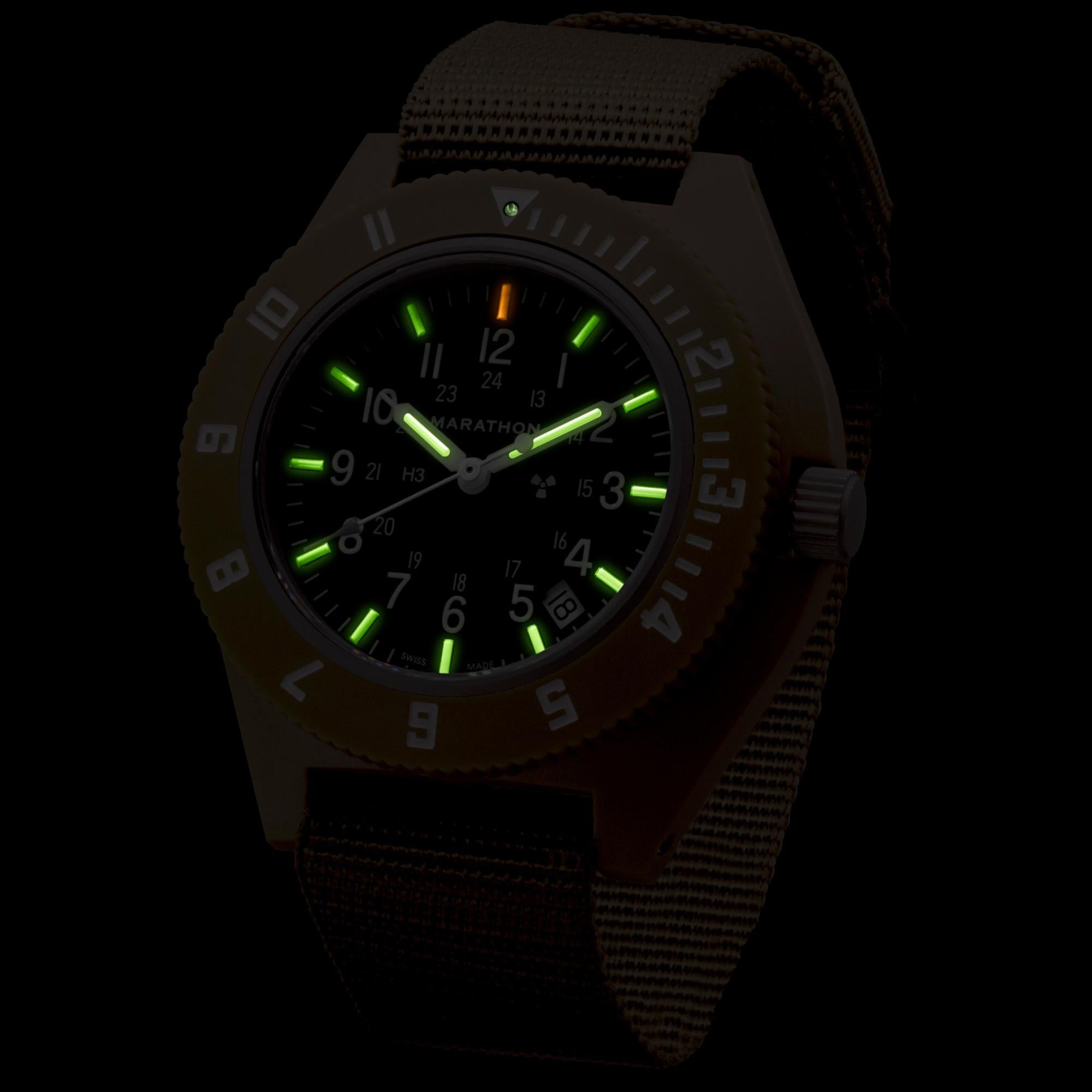 Marathon Navigator 41mm Black Dial Nylon Mens Quartz Watch WW194013DT-0102