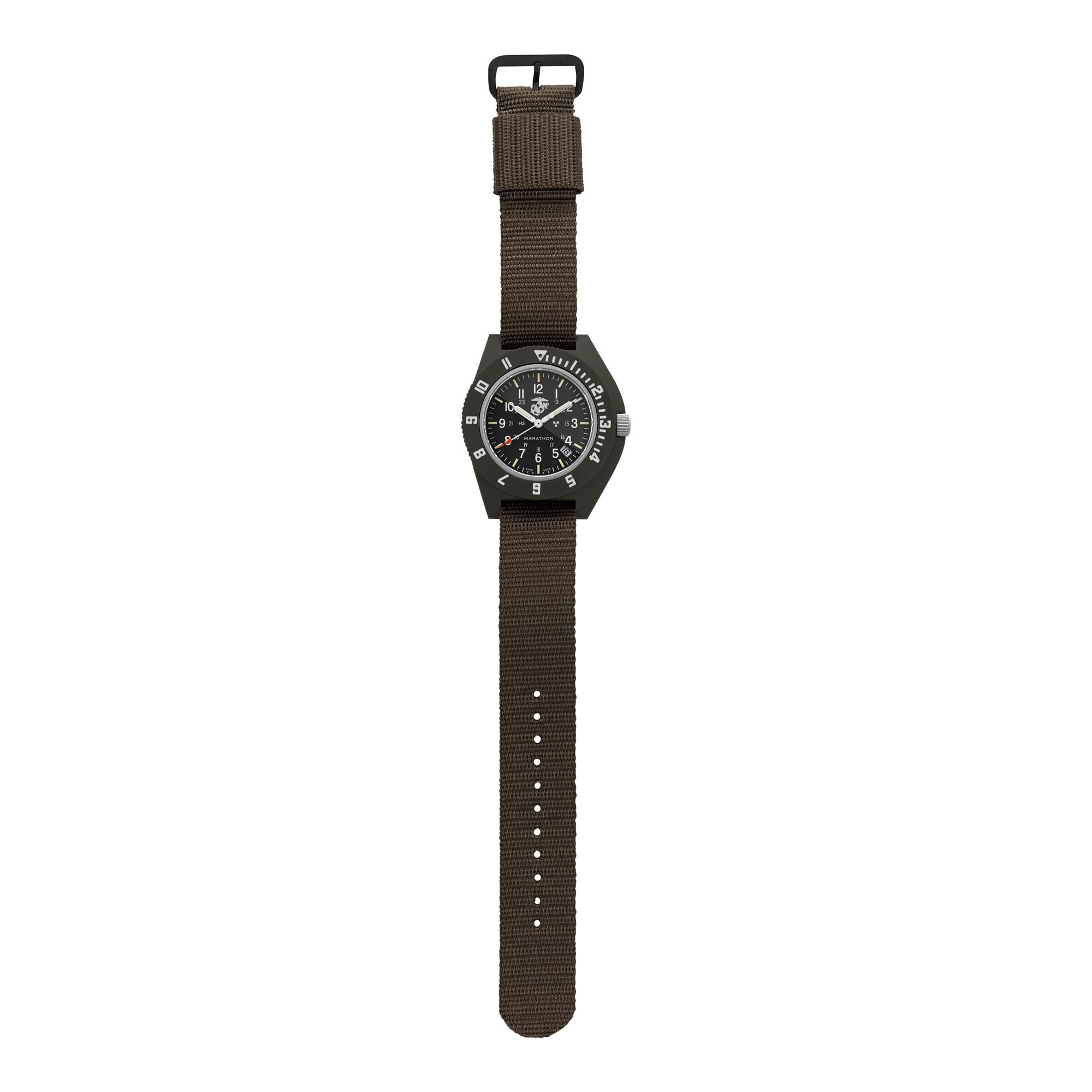 Marathon Navigator 41mm Black Dial Nylon Mens Quartz Watch WW194013SG-0202