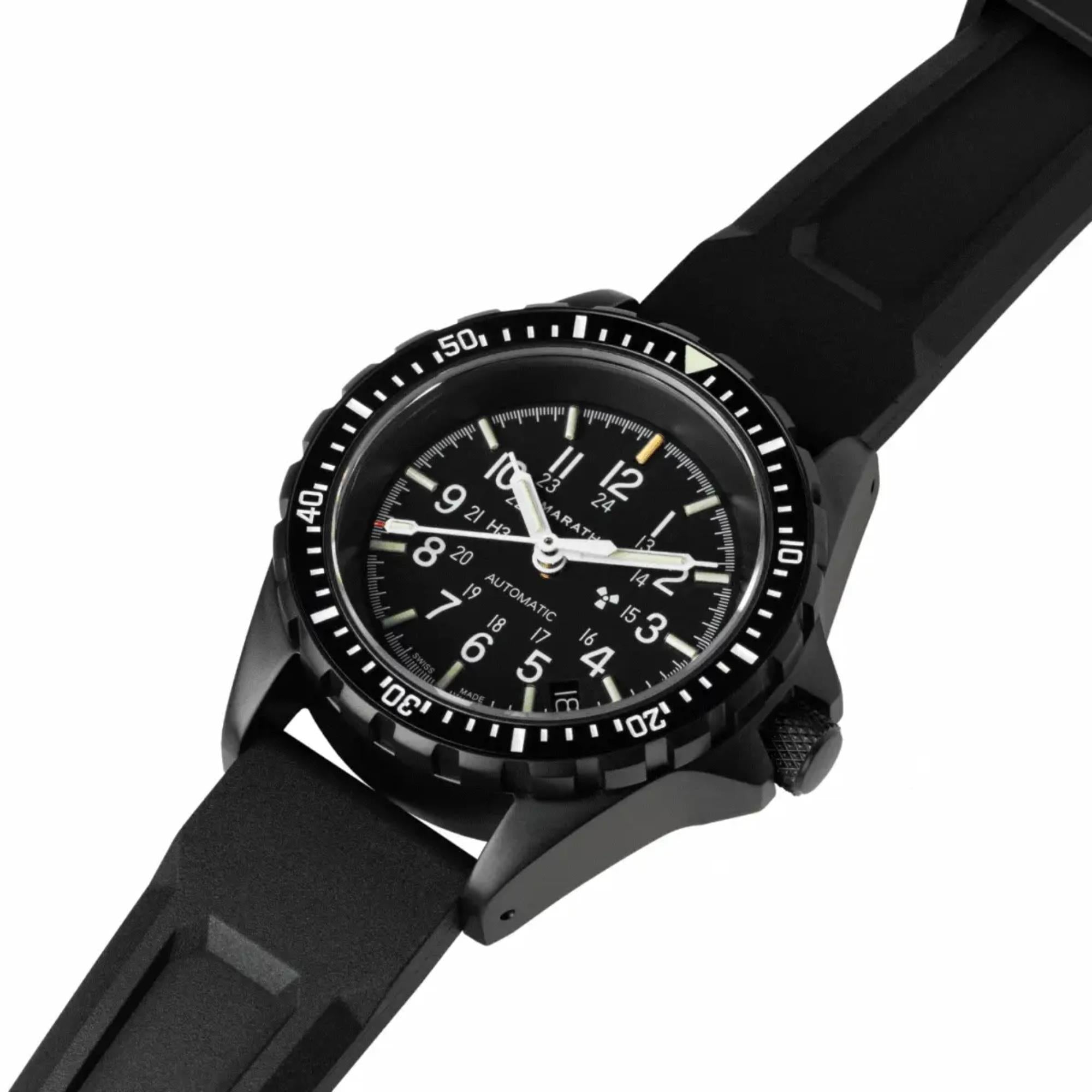 Marathon SAR Anthracite 36mm Black Dial Rubber Mens Automatic Watch WW194026BK-0130