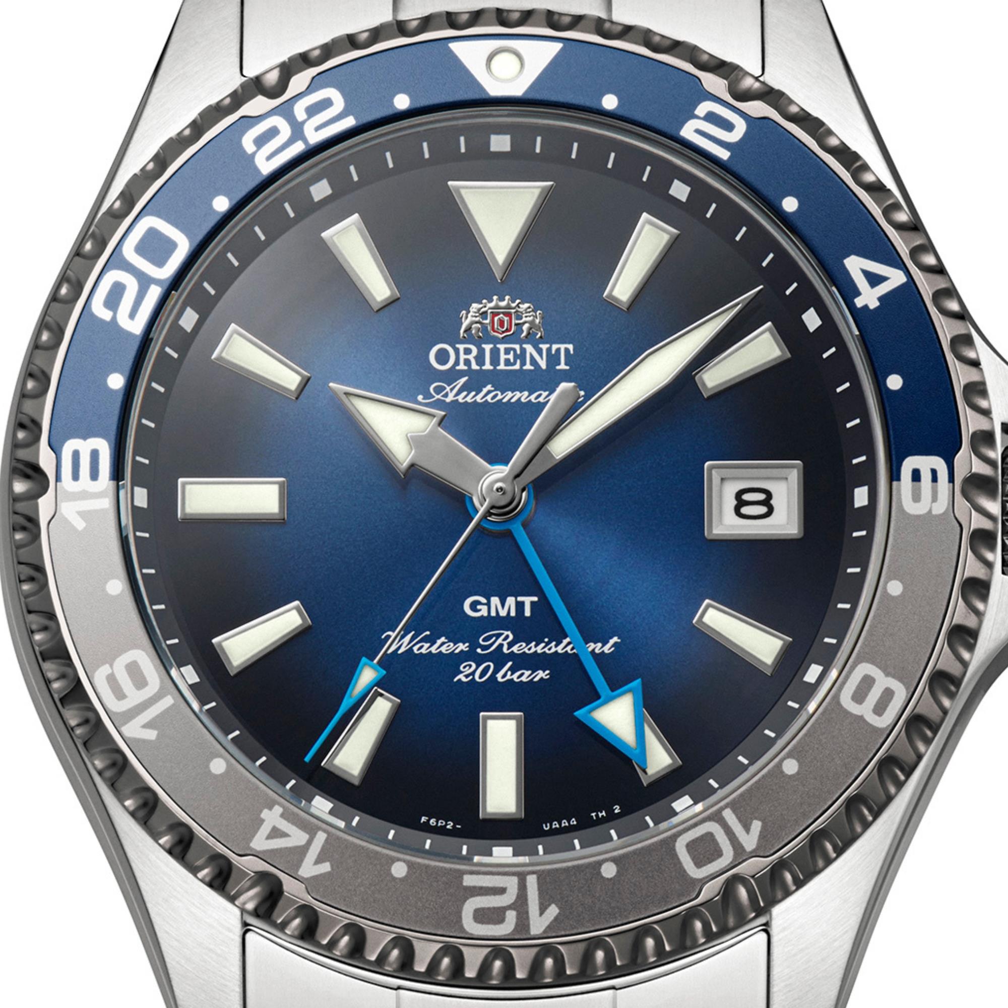 Orient Mako GMT 43mm Limited Edition Blue Dial Steel Mens Automatic Watch RA-BC0005L30B