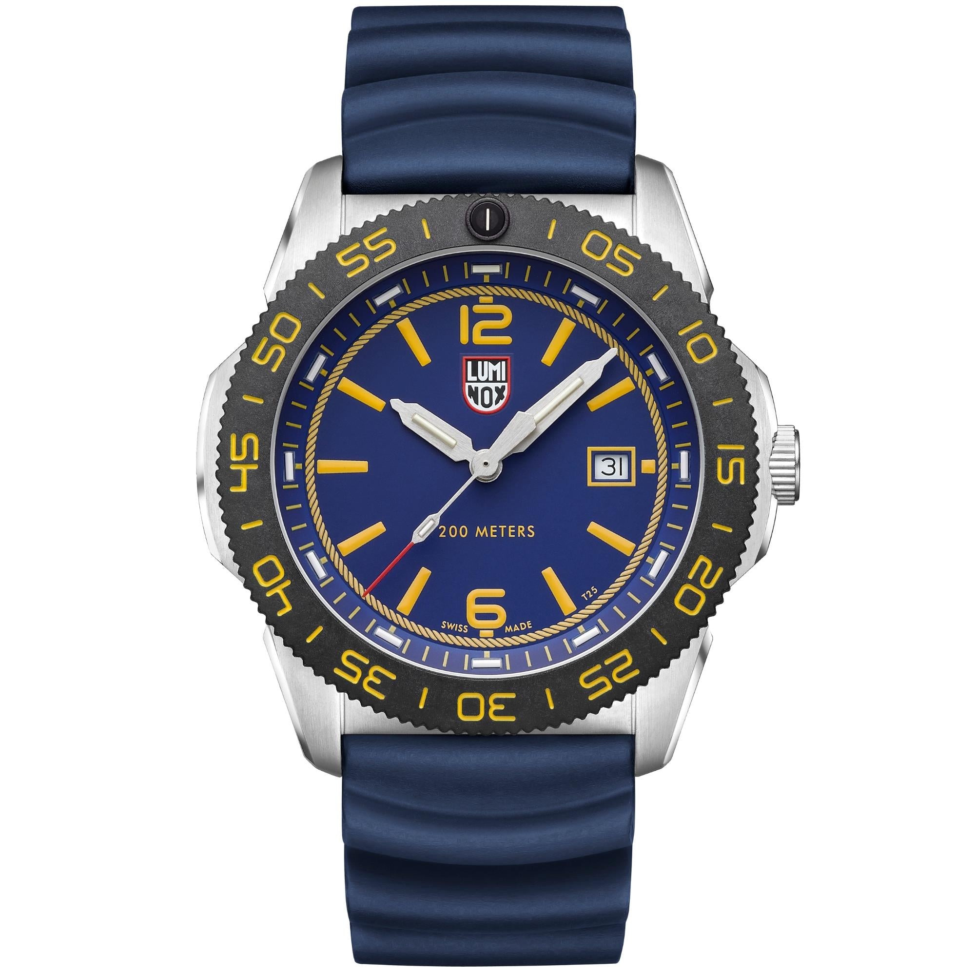 Luminox Pacific Diver FORCE BLUE 3120 Series 44mm Blue Dial Rubber Mens Quartz Watch XS.3125.FB