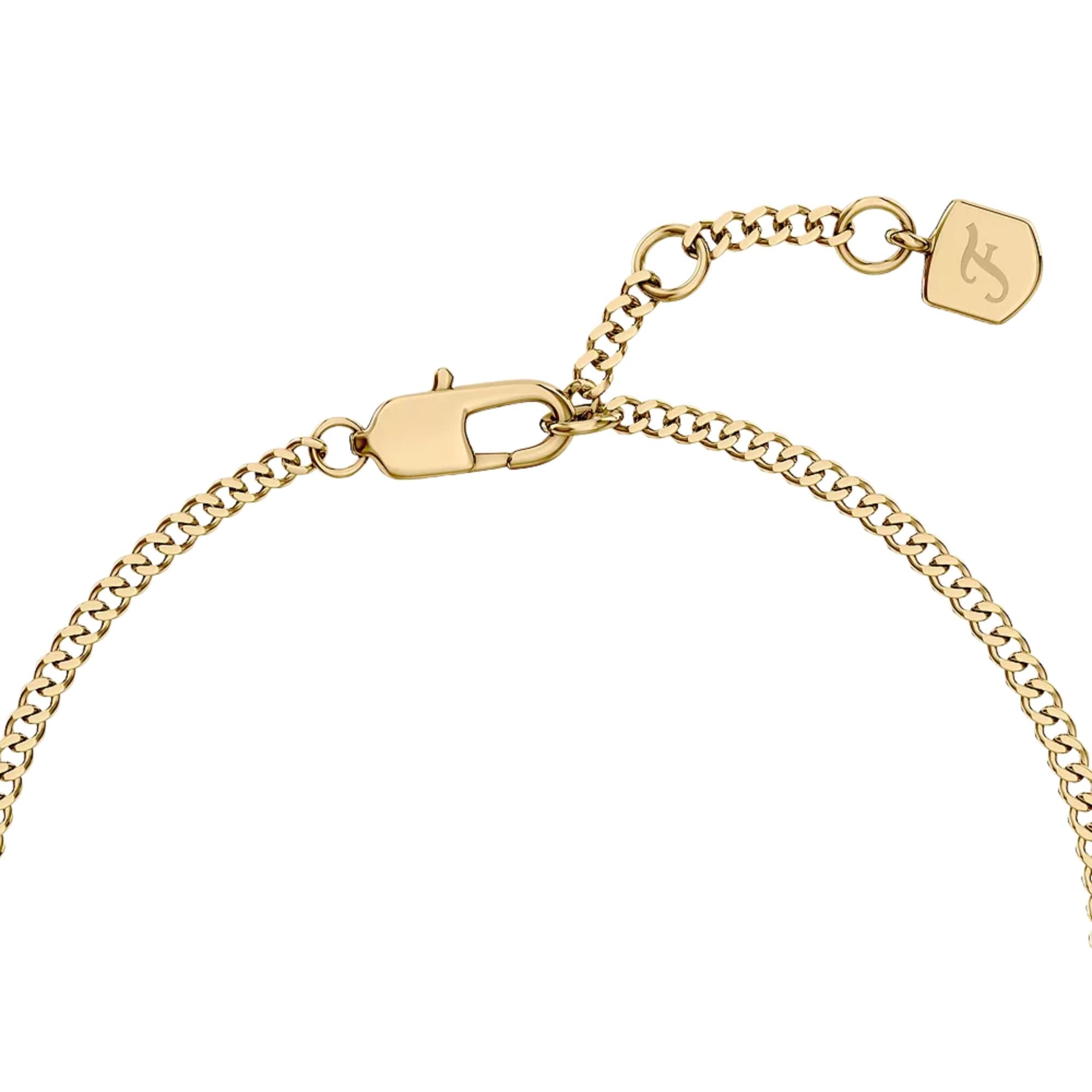 Fossil Raquel Glitz White Mother of Pearl Station Ladies Bracelet JF04998710