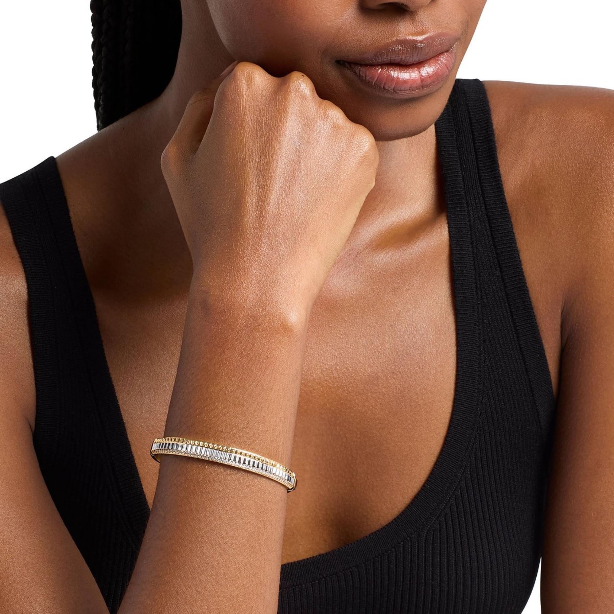 Michael Kors Lexington Two-Tone Cubic Zirconia Ladies Bangle MKJ8646931