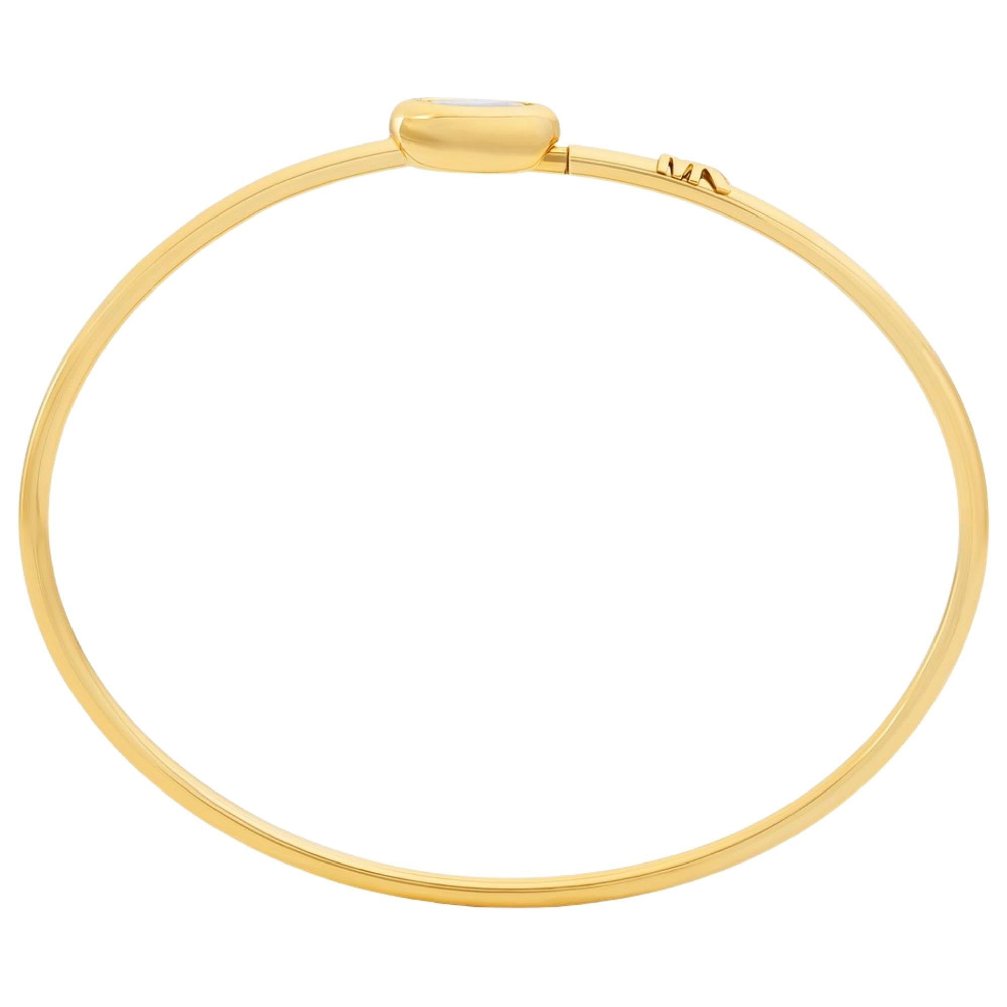 Michael Kors Brilliance Gold Marquise Stone Ladies Bangle Bracelet MKJ8675710