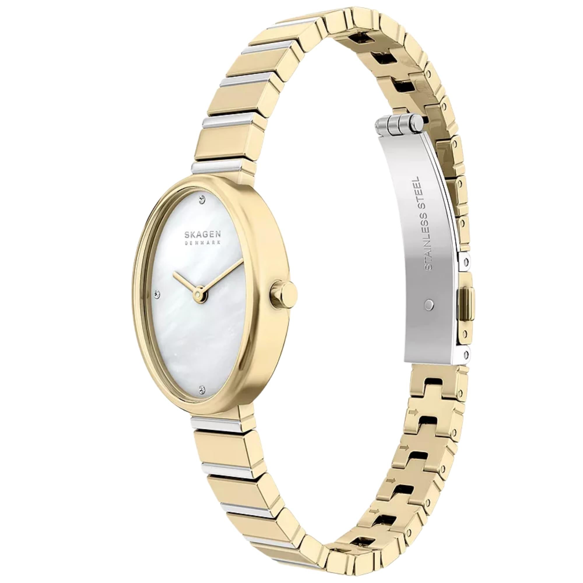 Skagen Anita Oval 20mm Mother of Pearl Steel Ladies Quartz Watch SKW3183