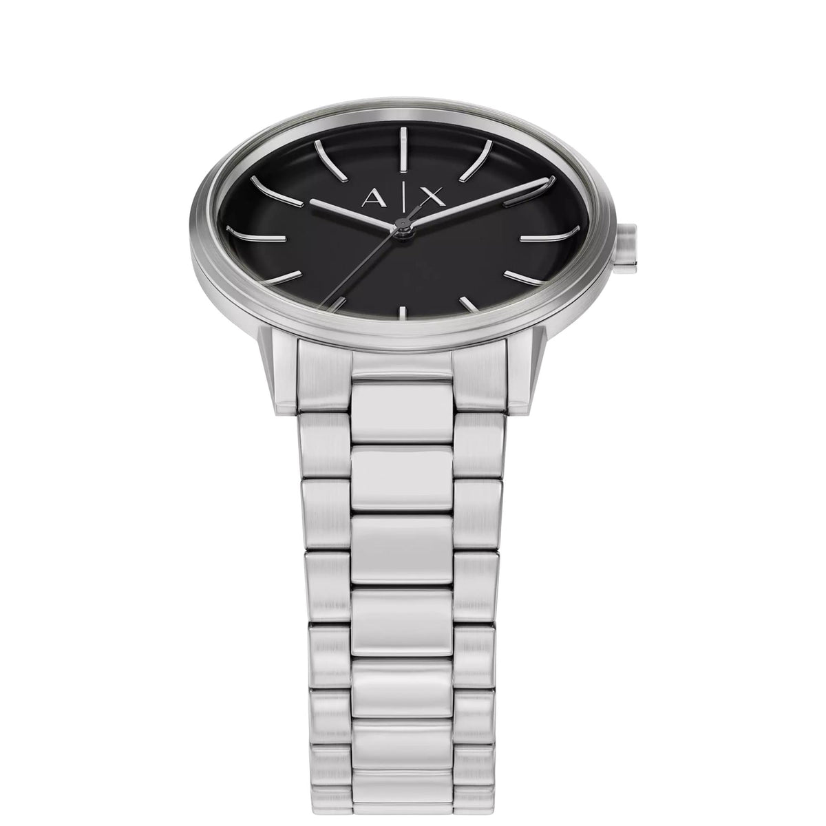 Armani Exchange Cayde 42mm Black Dial Steel Mens Quartz Watch AX7182SET