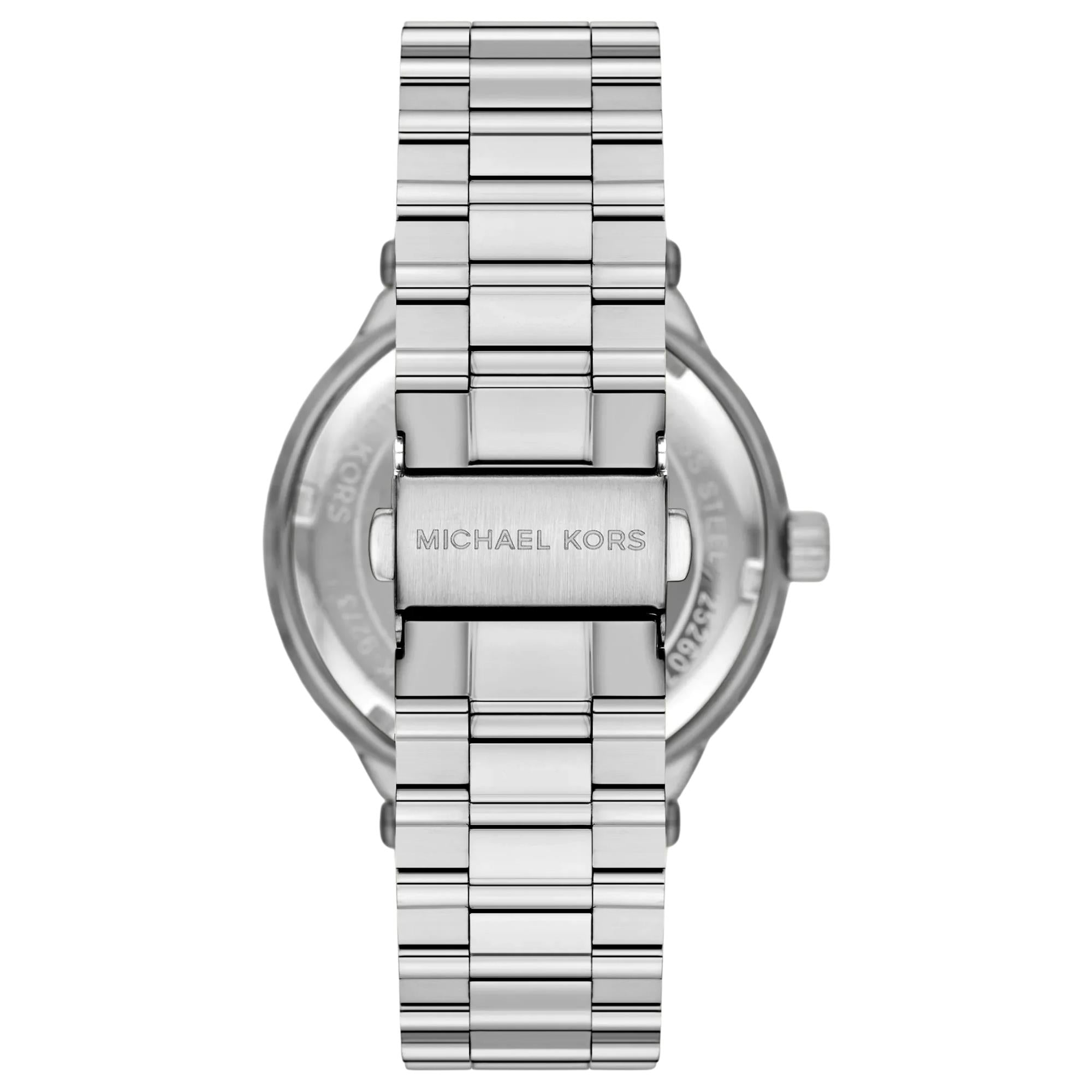 Michael Kors Billie 44mm Blue Dial Steel Mens Quartz Watch MK9284