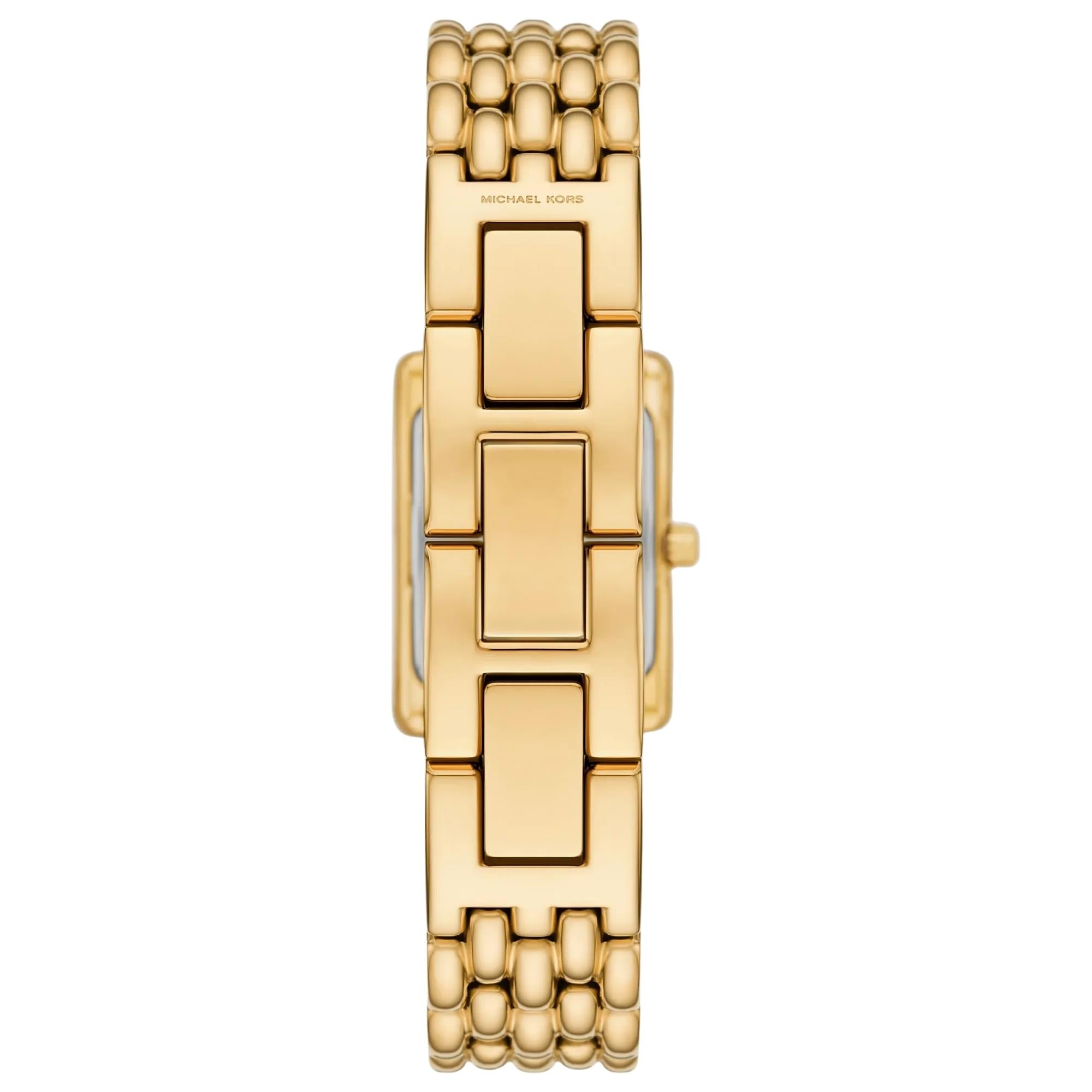 Michael Kors Petite Essex 24mm Green Dial Steel Ladies Quartz Watch MK7632
