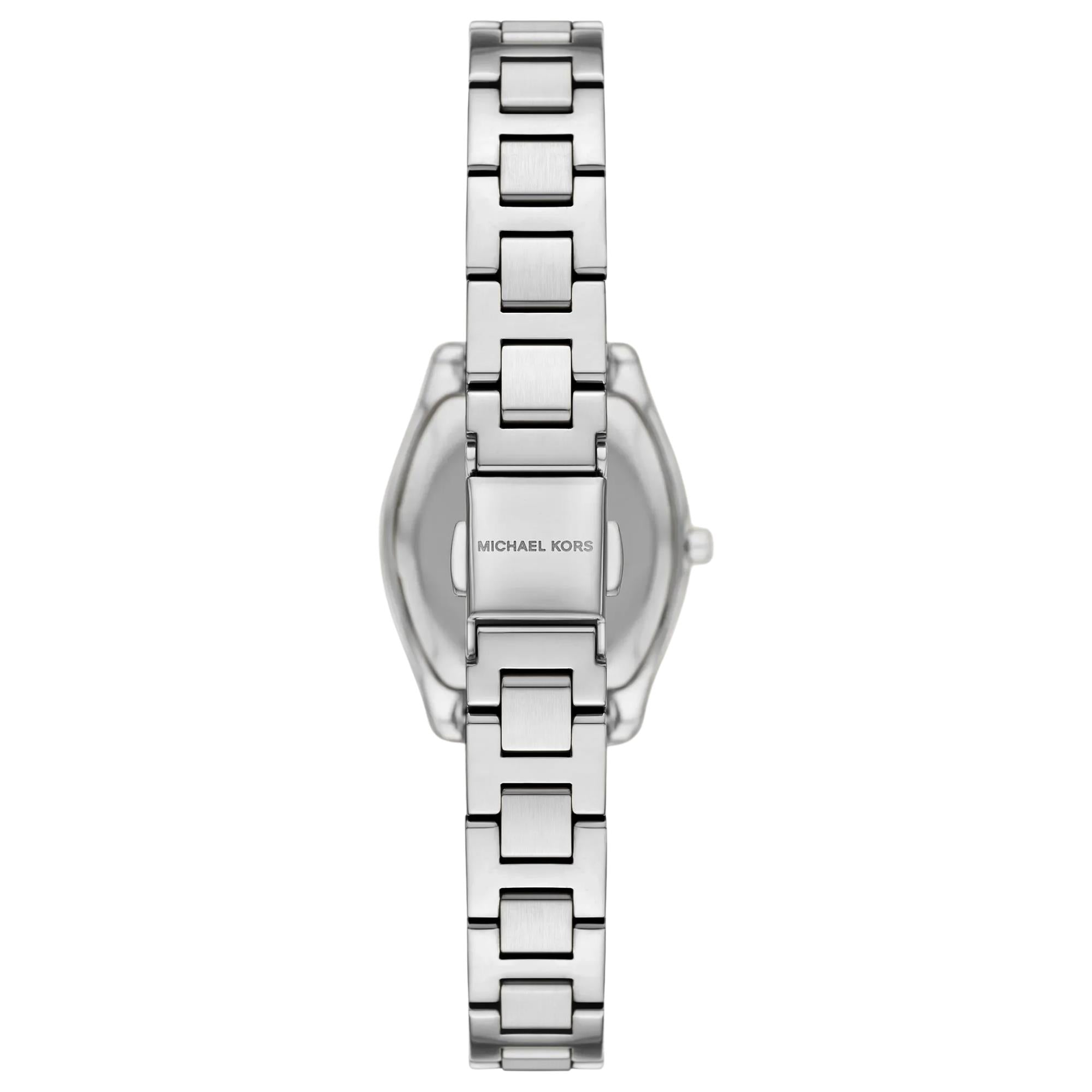 Michael Kors Petite Chelsea Pavé 25mm Blue Dial Steel Ladies Quartz Watch MK7621