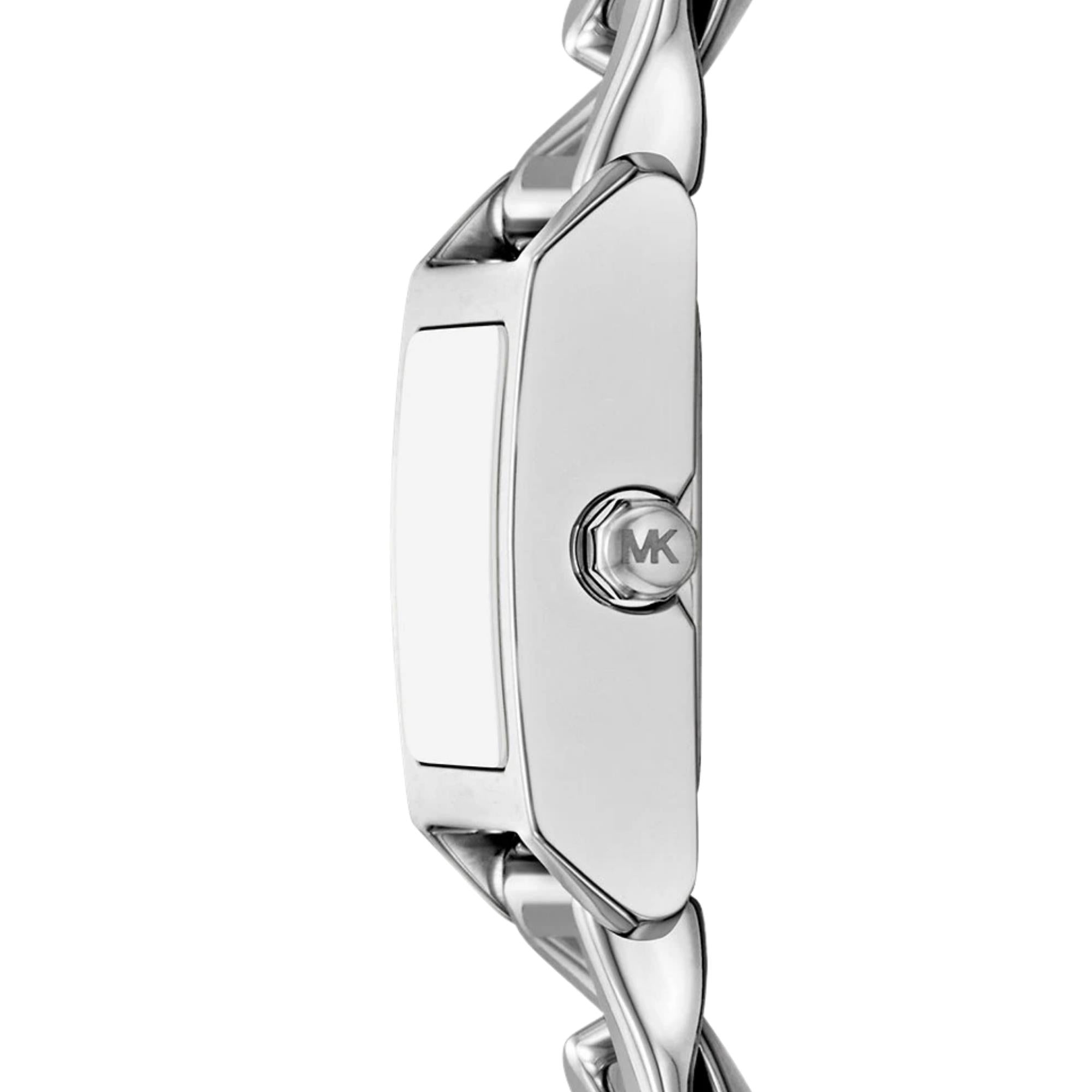 Michael Kors Georgie 19mm Silver Dial Steel Ladies Quartz Watch MK7657SET