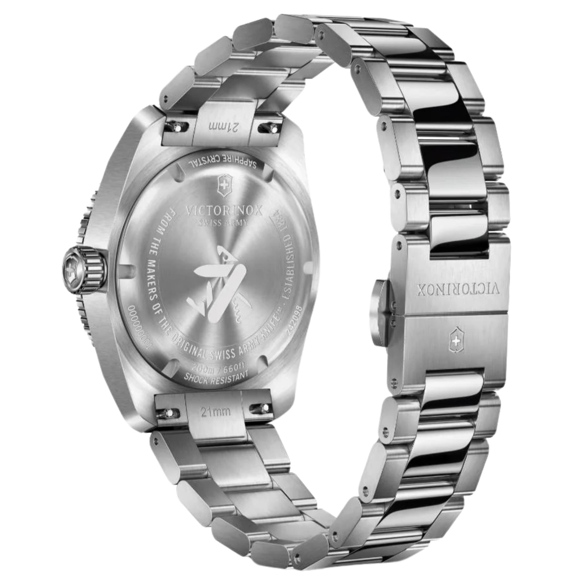 Victorinox Maverick 39mm Red Dial Steel Mens Quartz Watch 242098