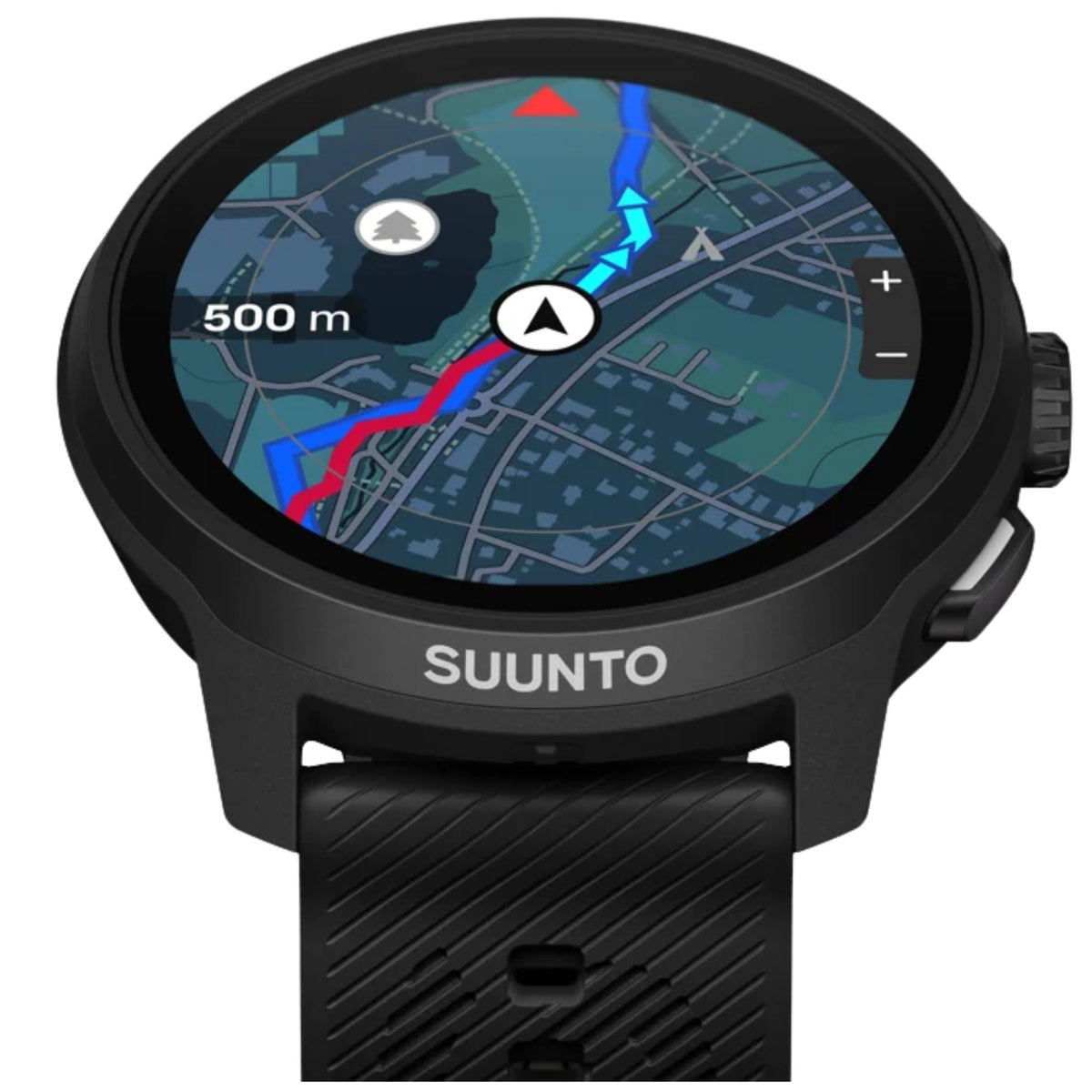 Suunto Run 2 46.5mm 4GB AMOLED Digital All Black Silicone Smart Fitness Watch SS051723000
