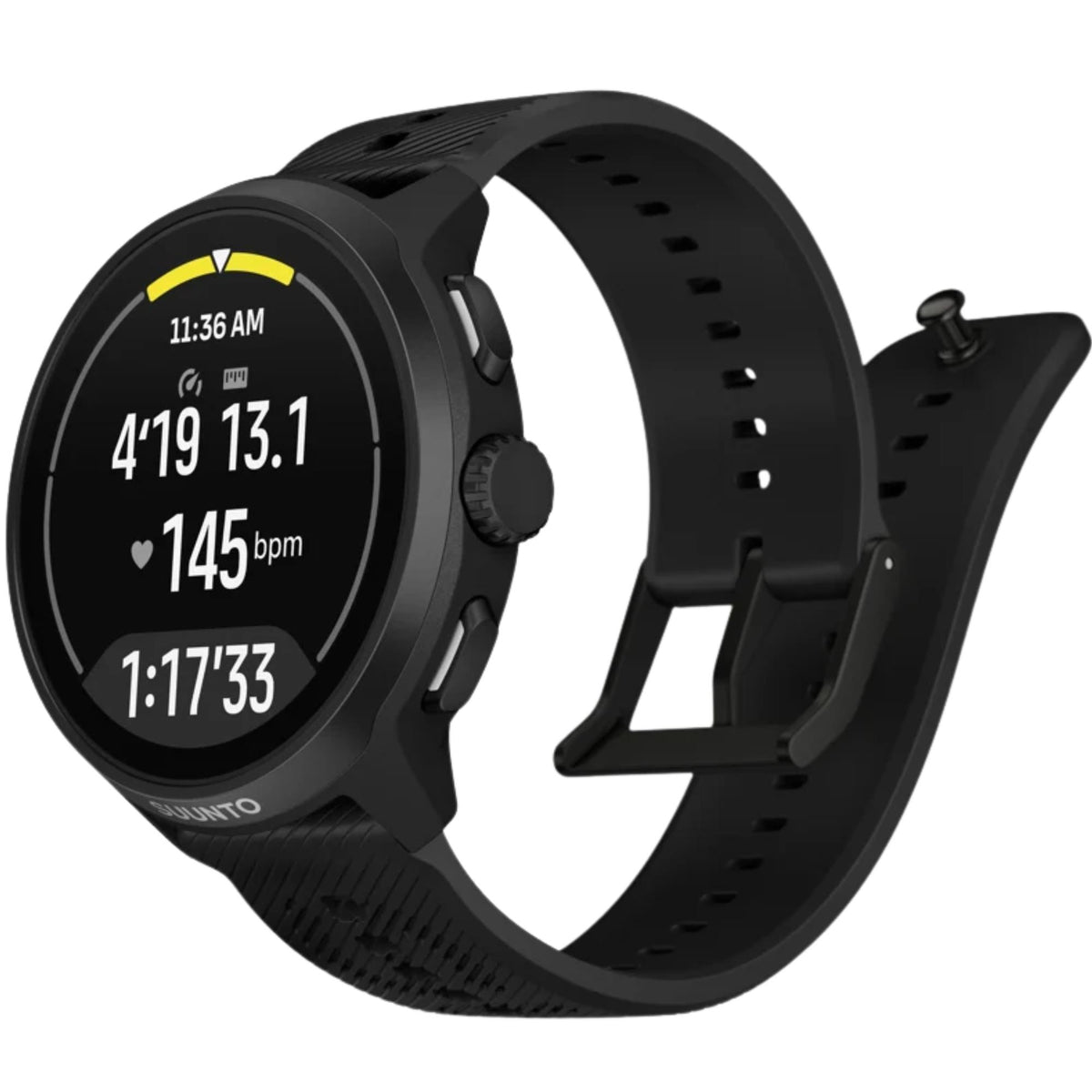 Suunto Run 2 46.5mm 4GB AMOLED Digital All Black Silicone Smart Fitness Watch SS051723000