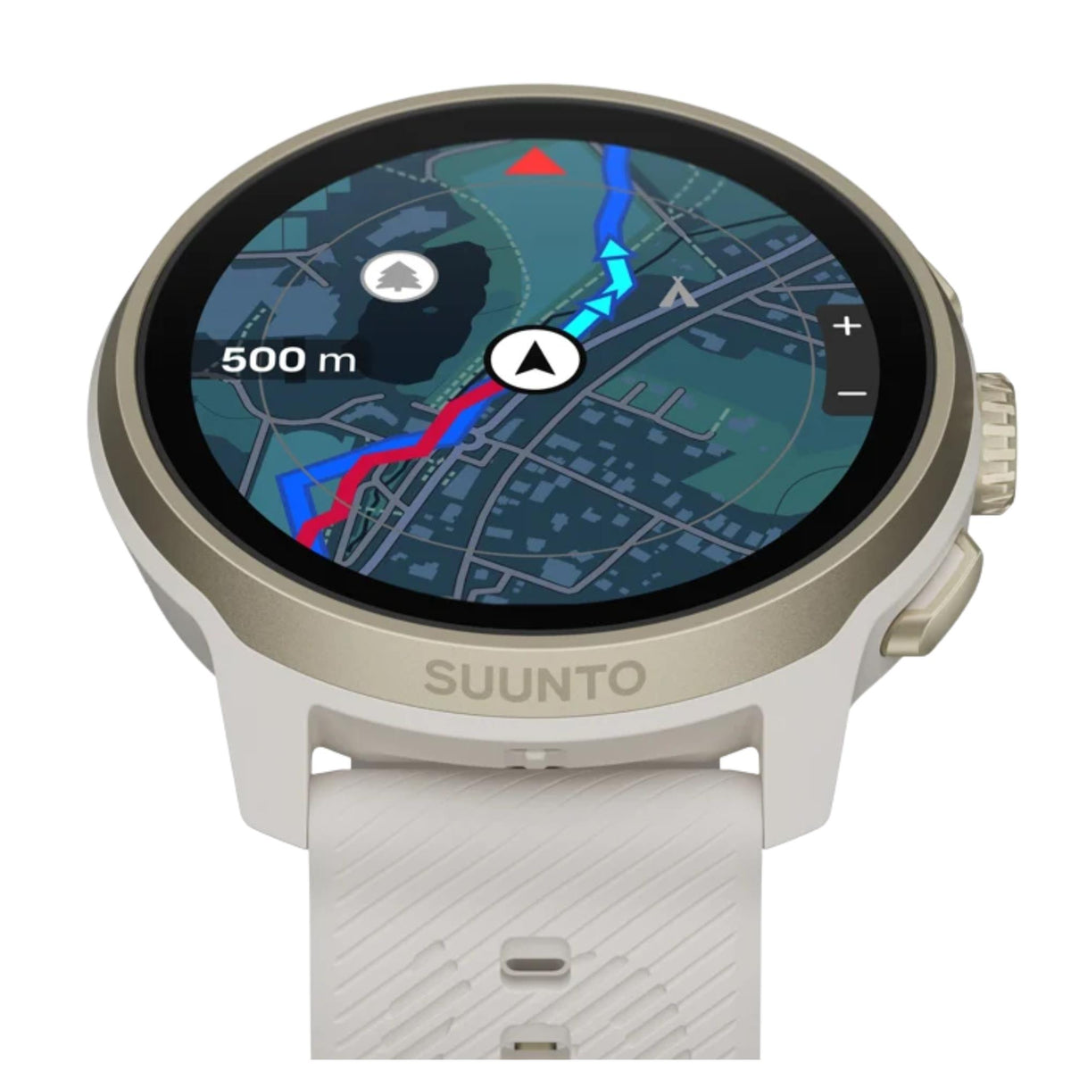 Suunto Run 2 46.5mm 4GB AMOLED Digital Feather Gold Silicone Smart Fitness Watch SS051724000