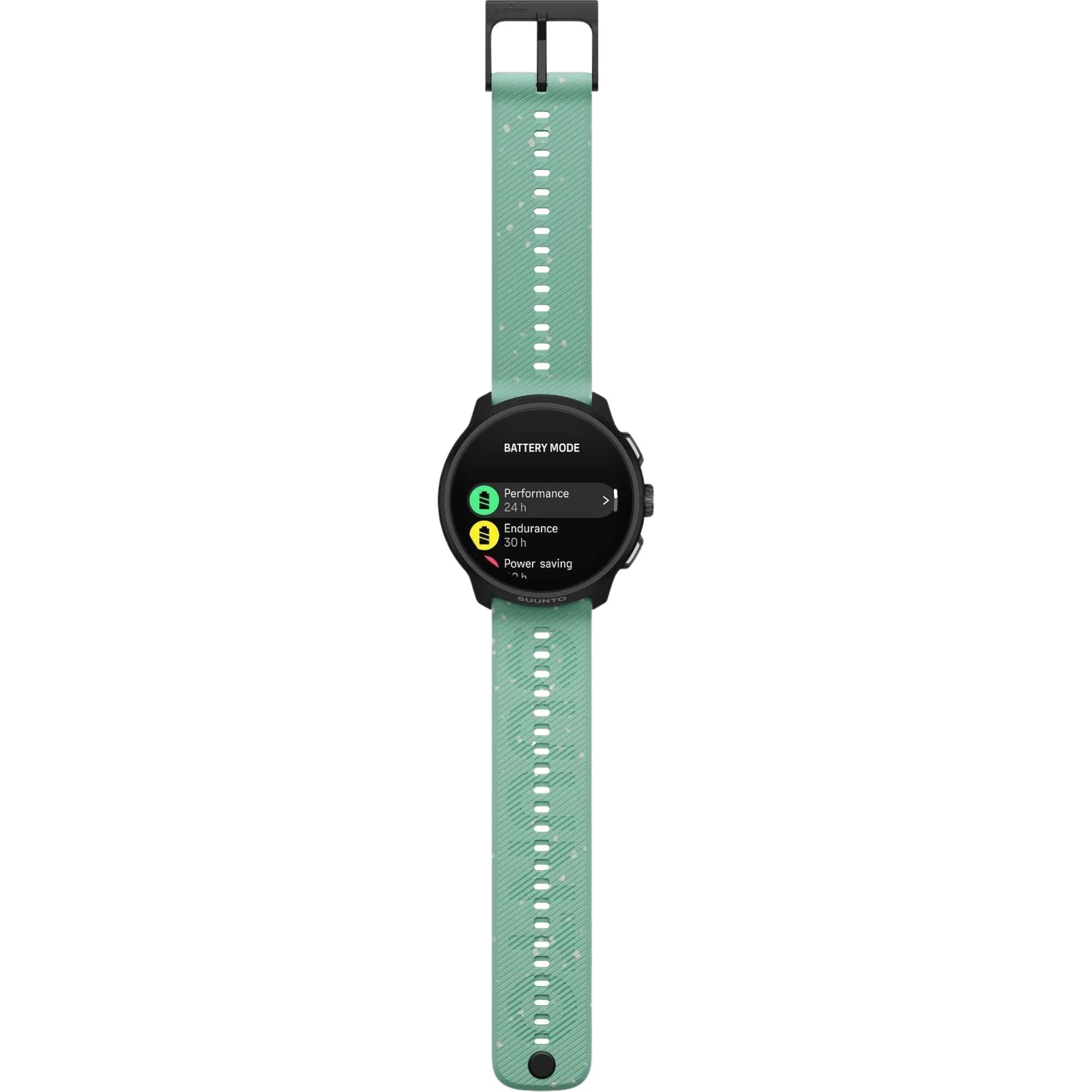 Suunto Run 2 46.5mm 4GB AMOLED Digital Aloe Green Silicone Smart Fitness Watch SS051725000