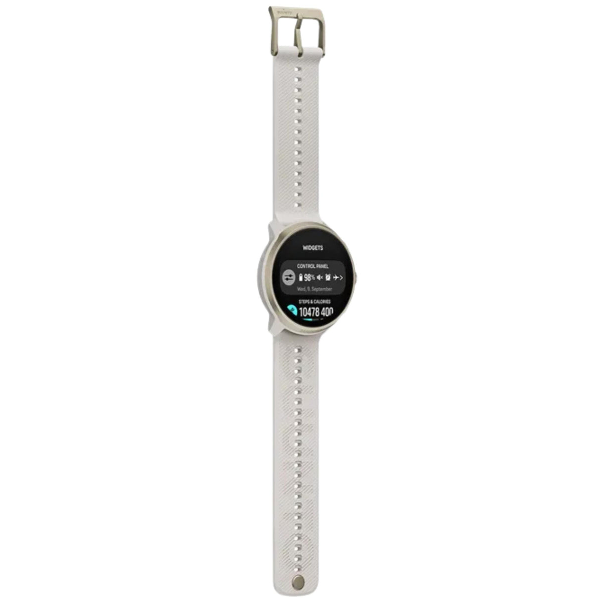 Suunto Run 2 46.5mm 64GB AMOLED Digital Feather Gold Silicone Strap Smart Fitness Watch SS051640000