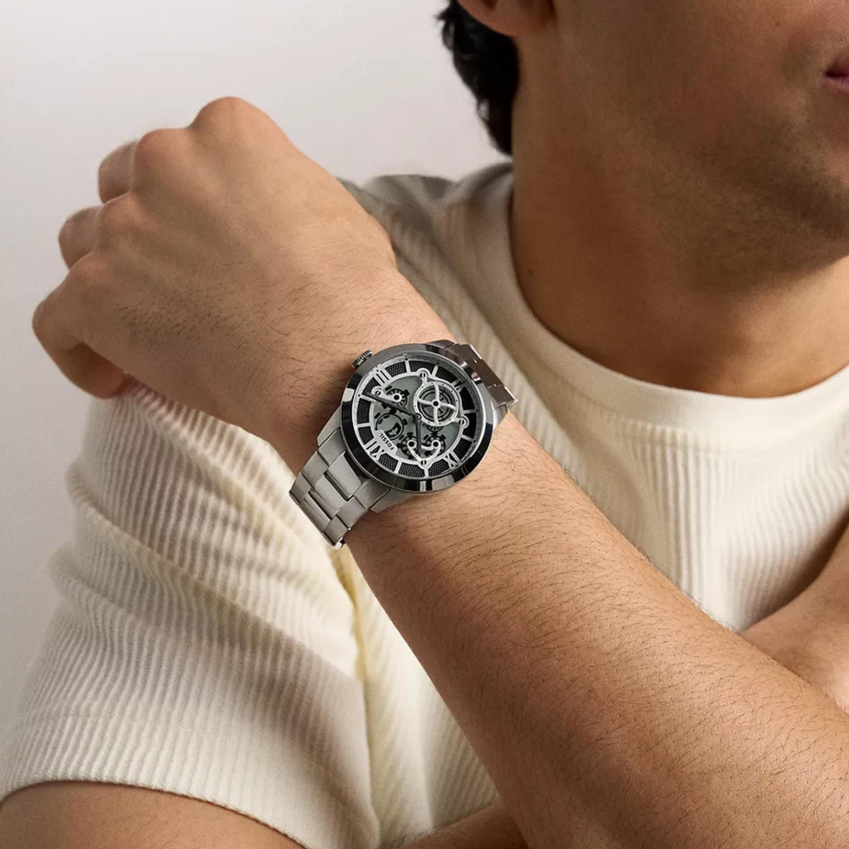 Fossil Townsman Big Tic 42mm Ana-Digi Steel Mens Quartz Watch FS6192