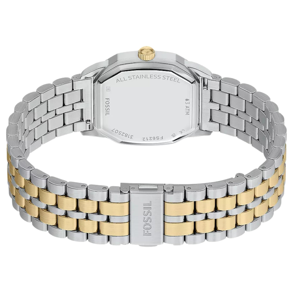 Fossil Harlow 33mm Cream Dial Steel Mens Quartz Watch FS6212
