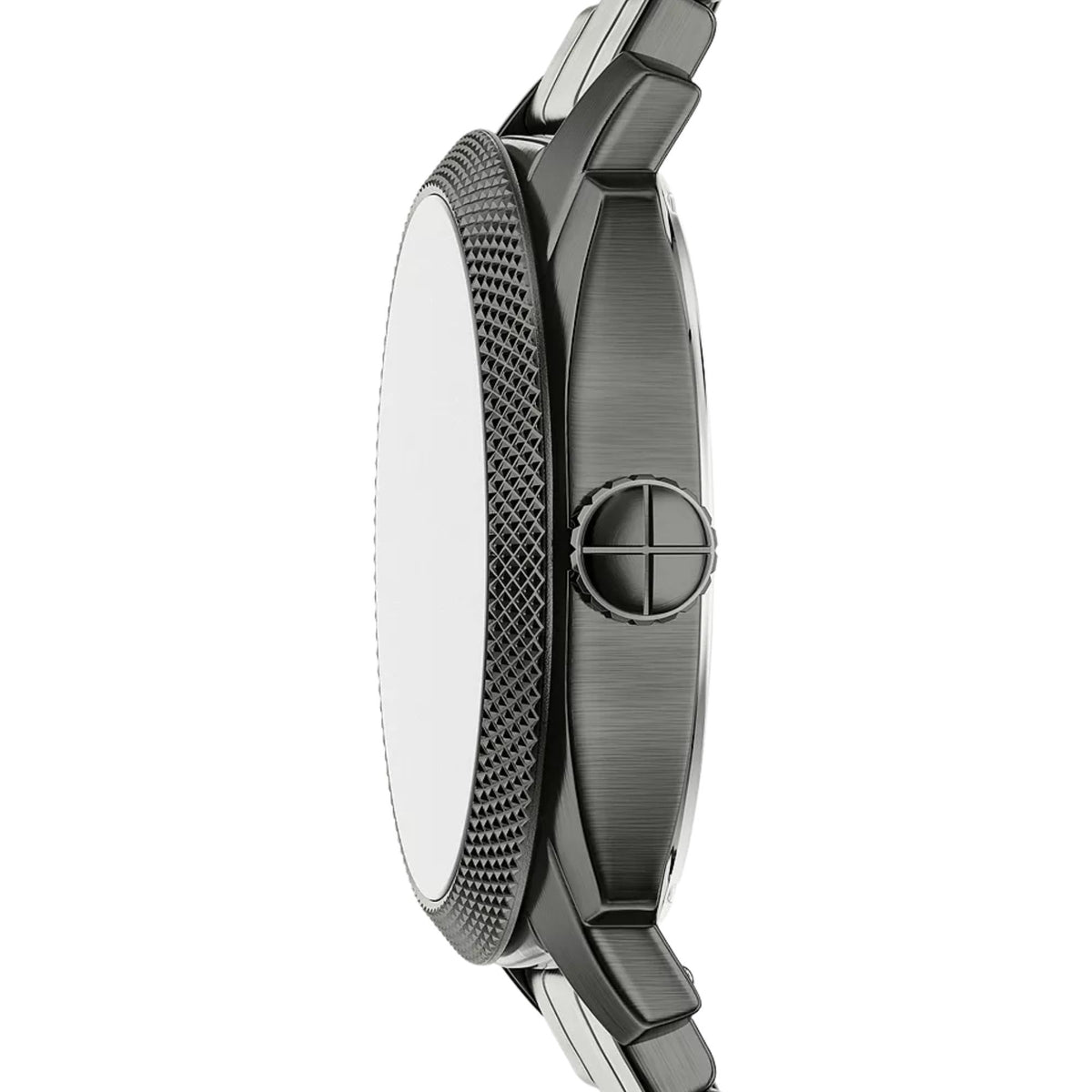 Fossil Machine 41mm Black Dial Steel Mens Quartz Watch FS6185