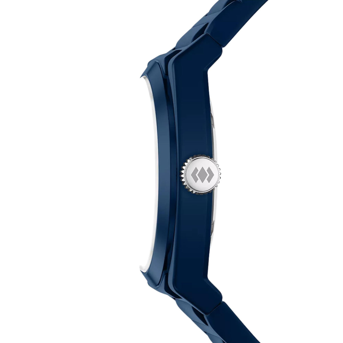 Fossil Everett 42mm Blue Dial Silicone Mens Quartz Watch FS6177