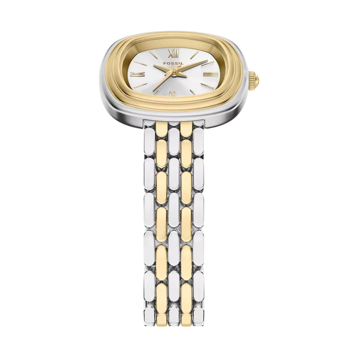 Fossil Emerson 30mm Silver Dial Steel Ladies Quartz Watch ES5509