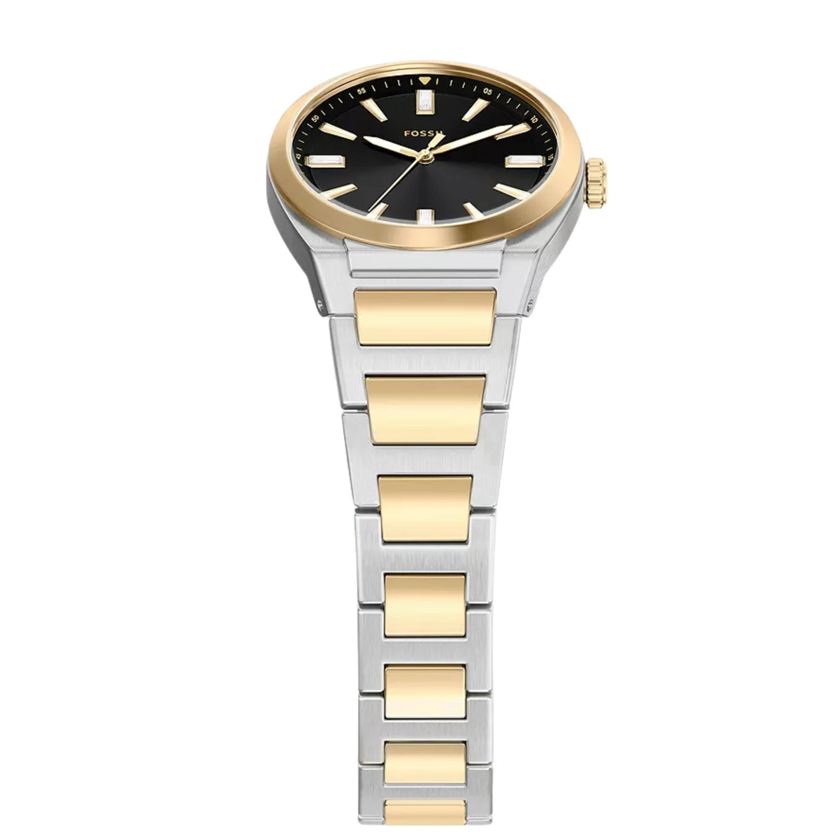 Fossil Everett 27mm Black Dial Steel Ladies Quartz Watch ES5495