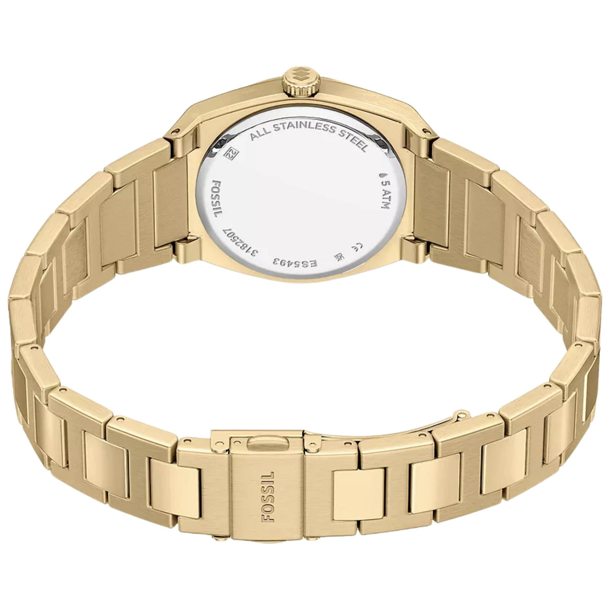 Fossil Everett 27mm Green Dial Steel Ladies Quartz Watch ES5493