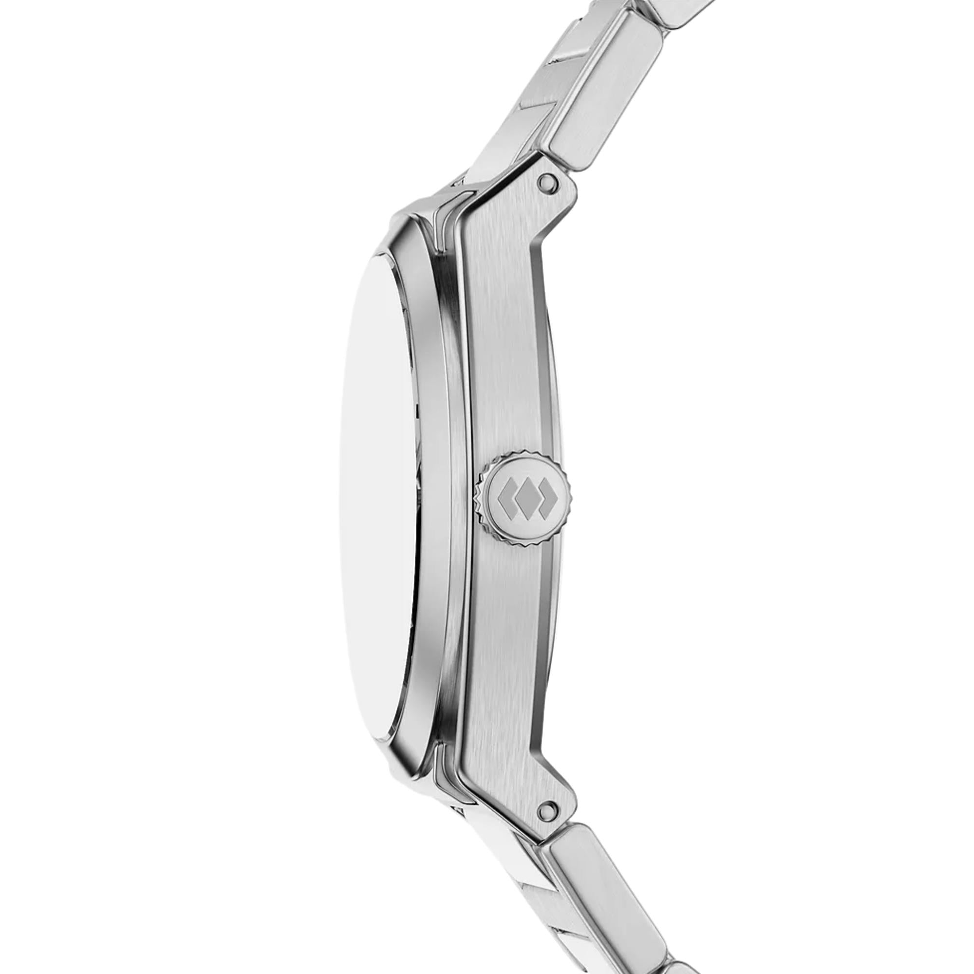 Fossil Everett 27mm Silver Dial Steel Ladies Quartz Watch ES5490