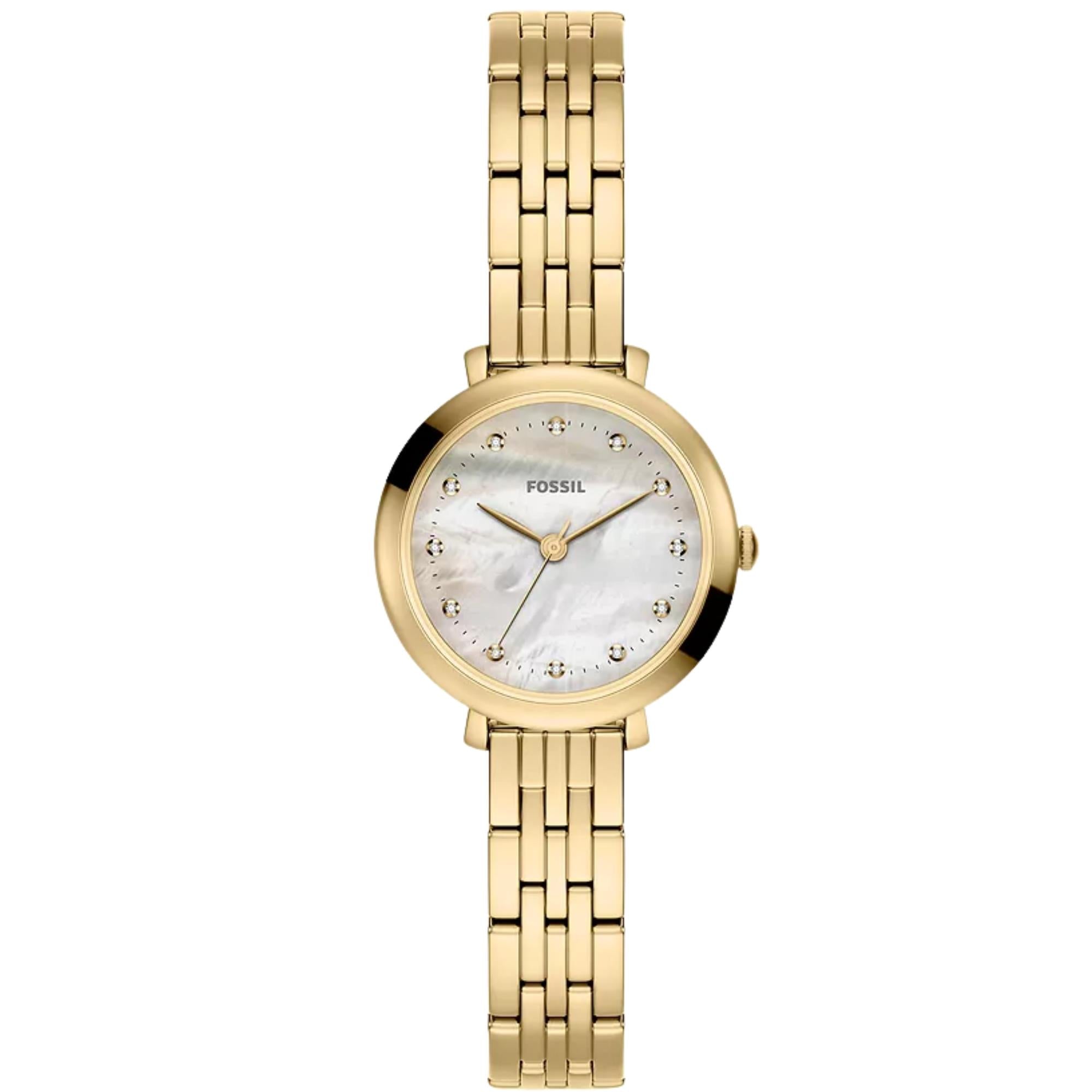Fossil Heidi 26mm Mother of Pearl Dial Steel Ladies Quartz Watch ES5501
