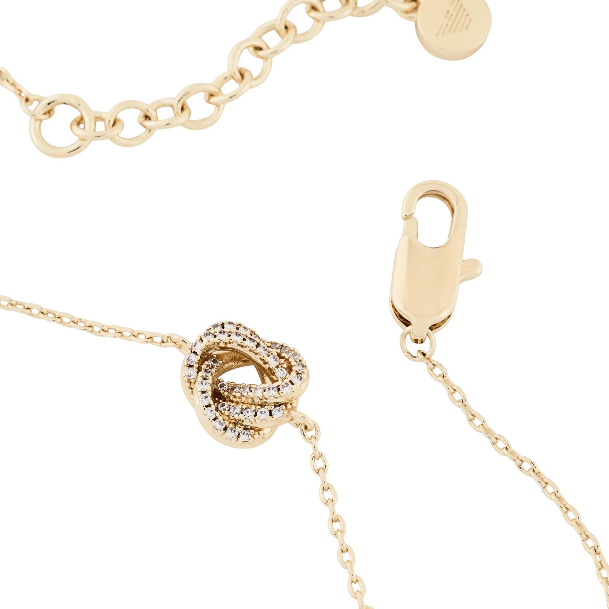Emporio Armani Sentimental Gold Brass Ladies Station Bracelet EGS3425710