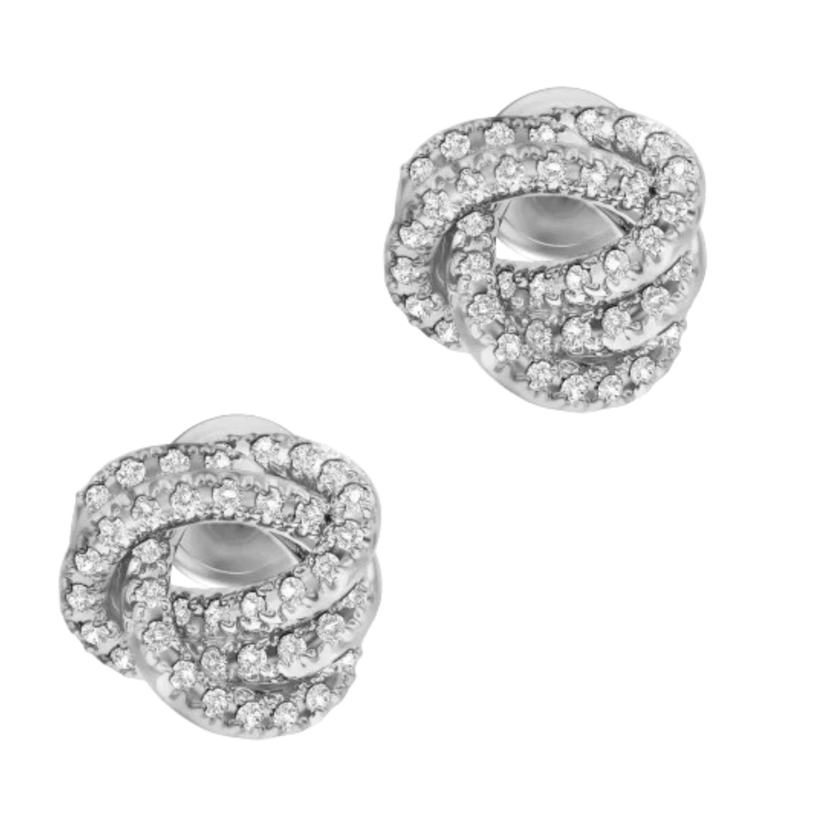 Emporio Armani Sentimental Silver Brass Ladies Stud Earrings EGS3423040